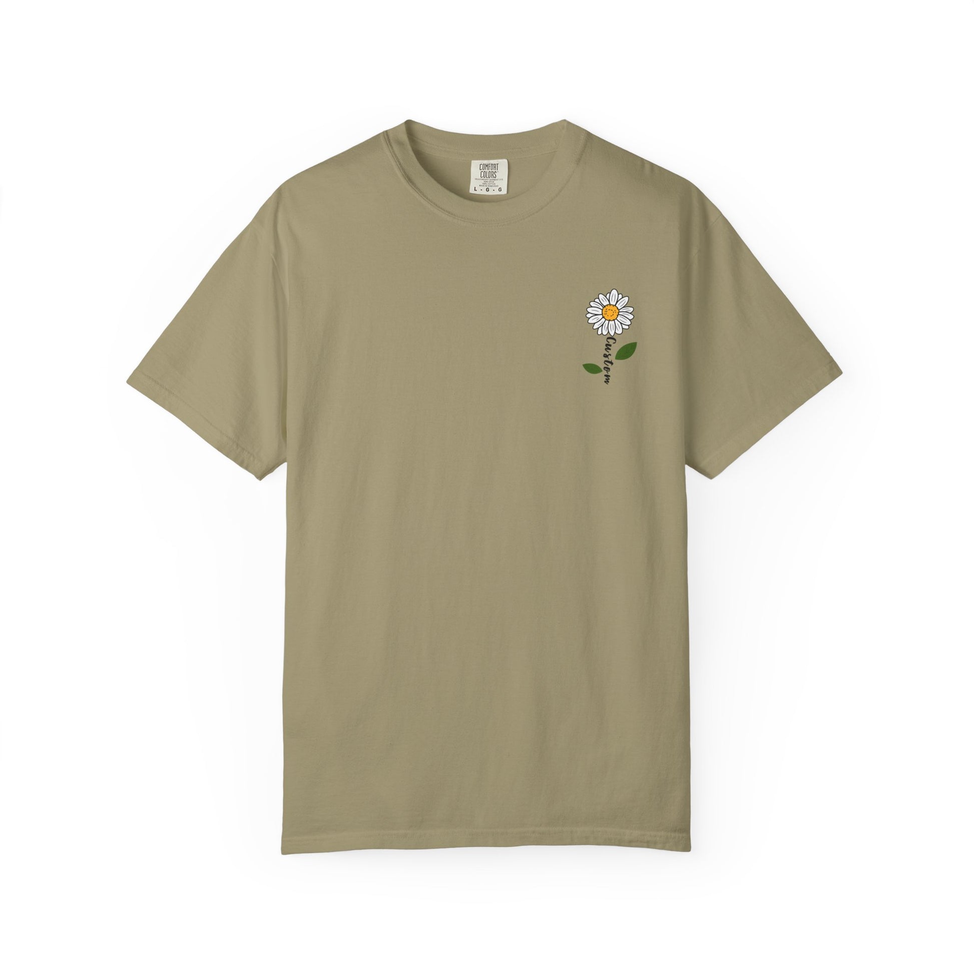 Comfort Colors® Custom Daisy T-Shirt, Floral Tee, Personalized Gift for Her, Nature Inspired Tee