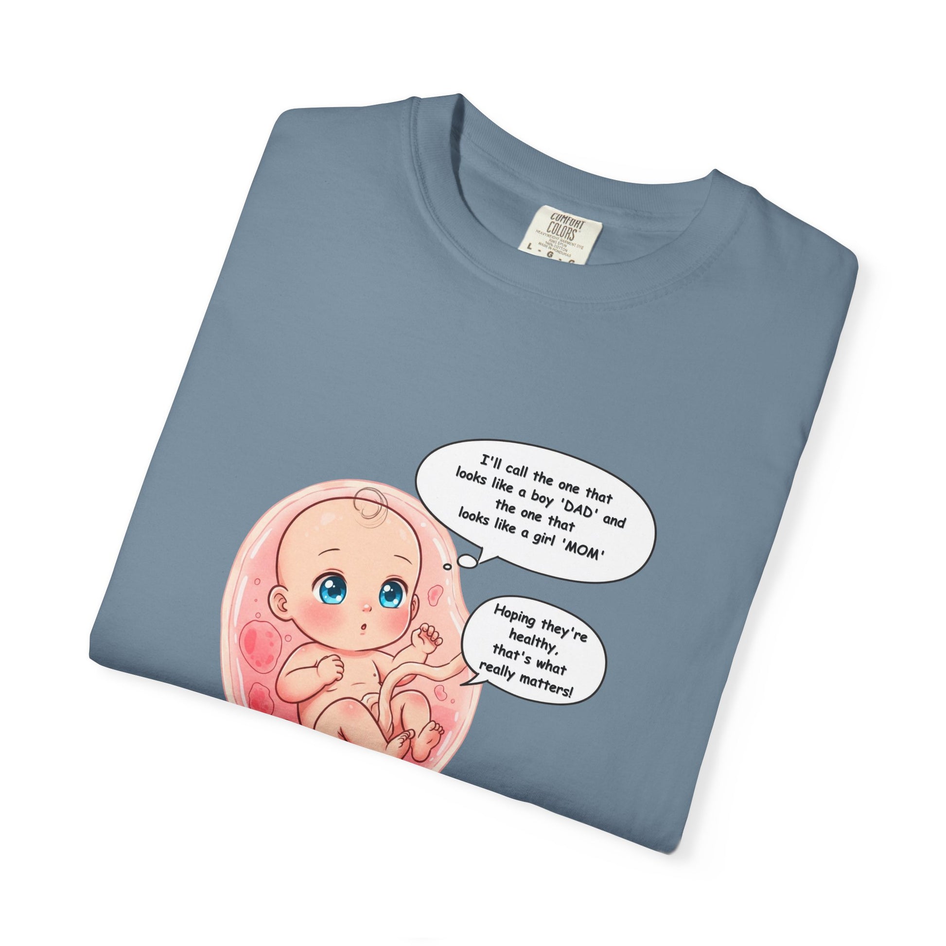 Comfort Colors® Baby in Womb T-Shirt - Cute Pregnancy Announcement Tee, Unisex Tee, Gender Neutral Shirt, Maternity Apparel, Expecting Mom