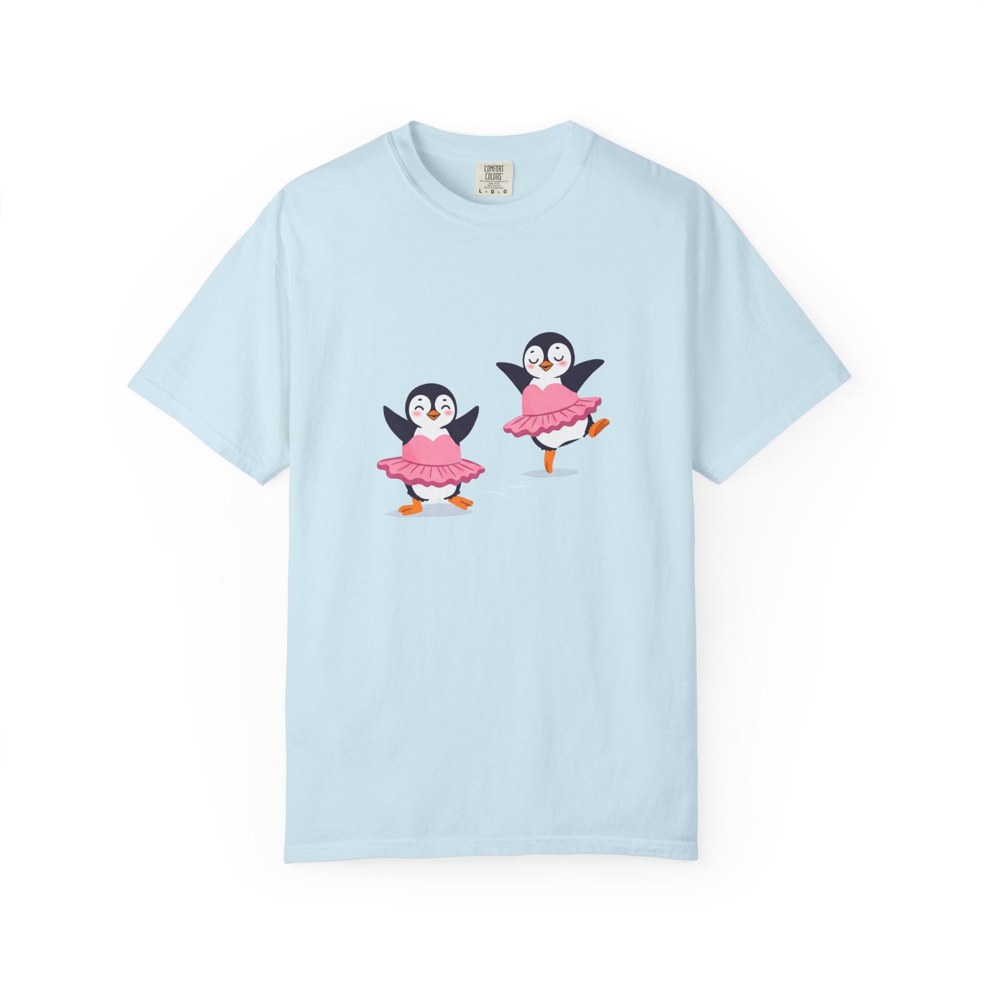 Ballerina Penguin Cute Unisex T-shirt, Animal Lover Gift Tee, Funny Dance Shirt, Pet Lover Gift, Penguin & Ballerina Tee