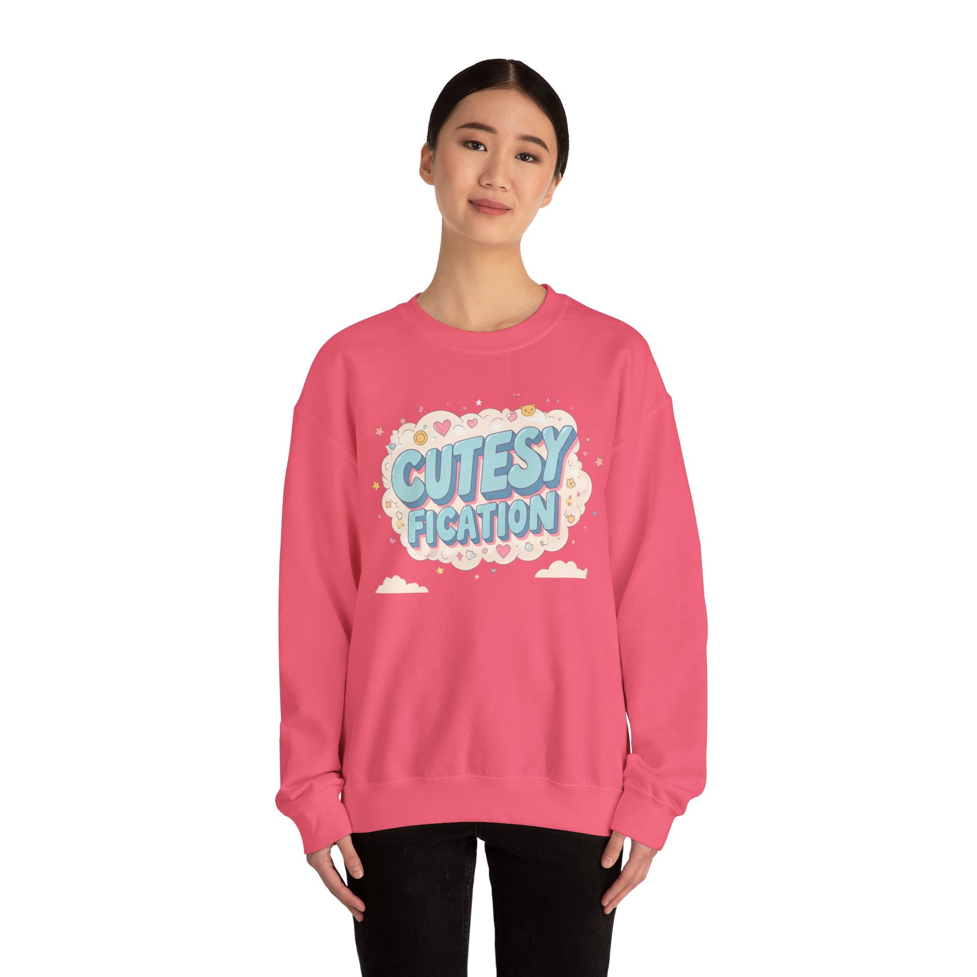 Cutesyfication, Embroidered Funny Wifey Sweatshirt, Boyfriend Gift for Her, Trendy Crewneck Pullover, Unisex Sweatshirt