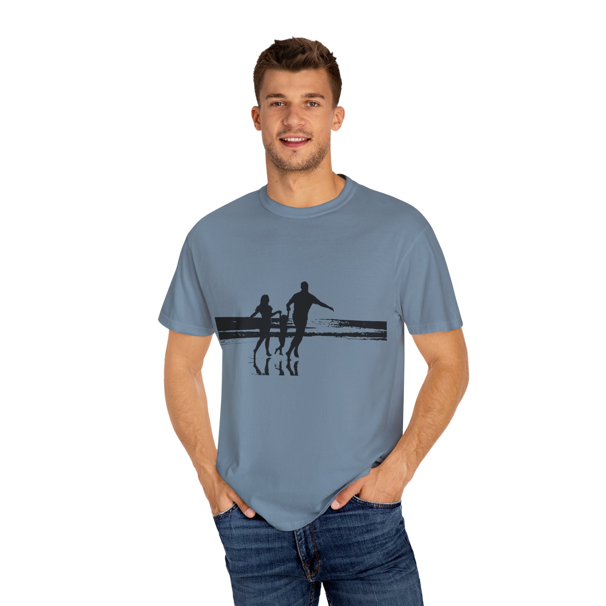 Custom Photo Tshirt - Personalized Family Picture Tee, Unisex Garment-Dyed T-shirt, Gift for Her, Gift for Him, Custom Family Picture