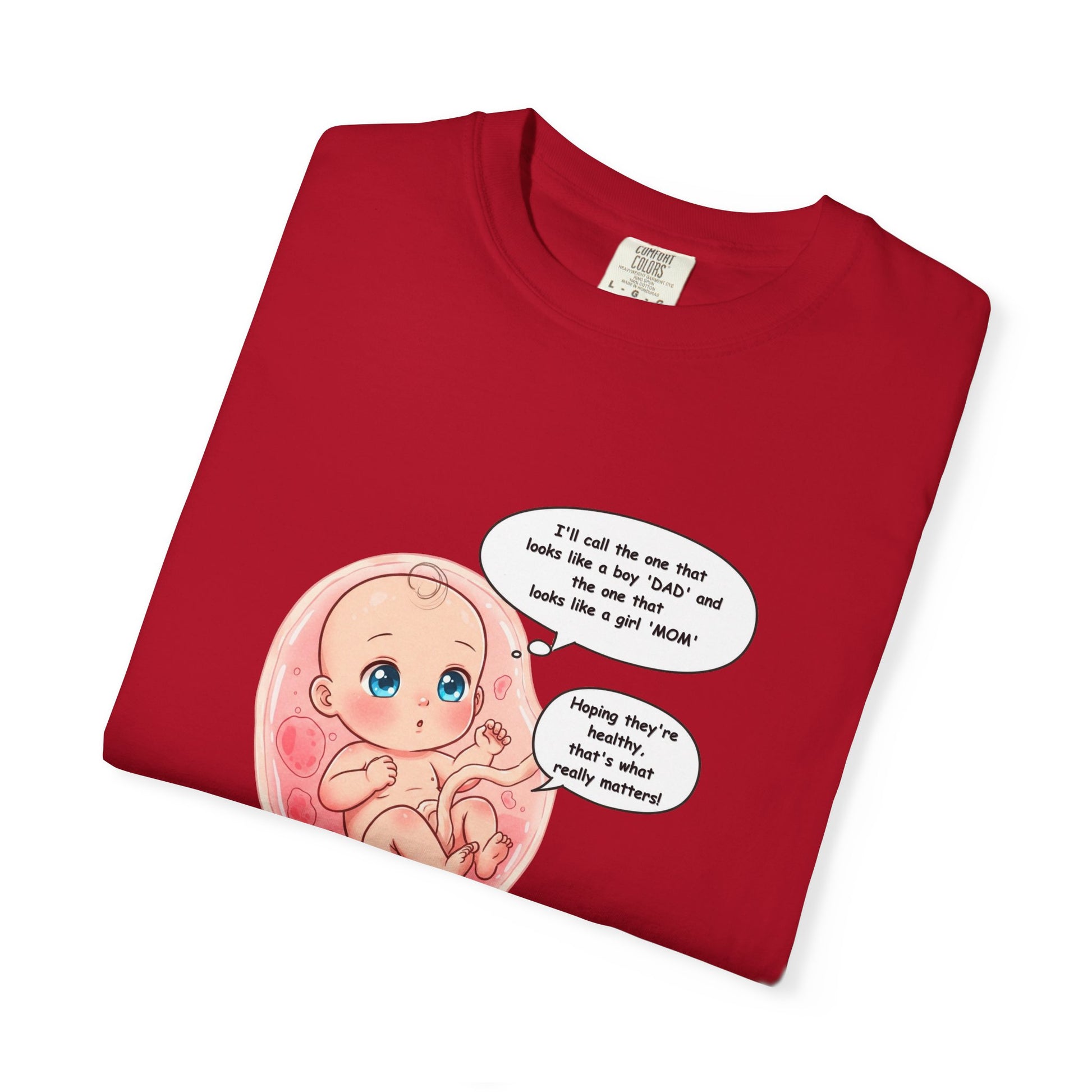 Comfort Colors® Baby in Womb T-Shirt - Cute Pregnancy Announcement Tee, Unisex Tee, Gender Neutral Shirt, Maternity Apparel, Expecting Mom