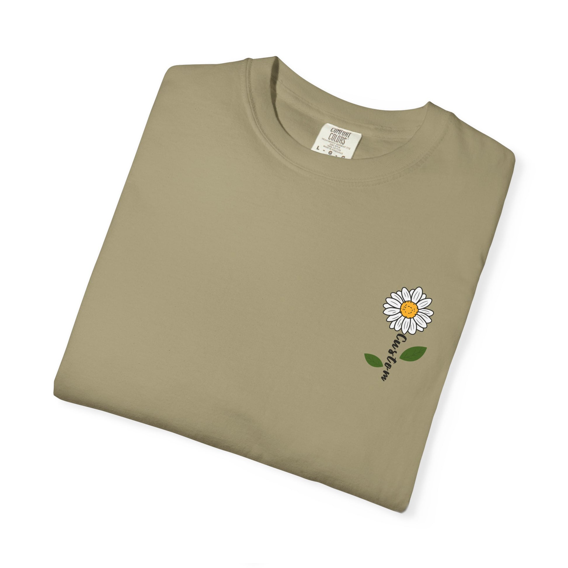 Comfort Colors® Custom Daisy T-Shirt, Floral Tee, Personalized Gift for Her, Nature Inspired Tee