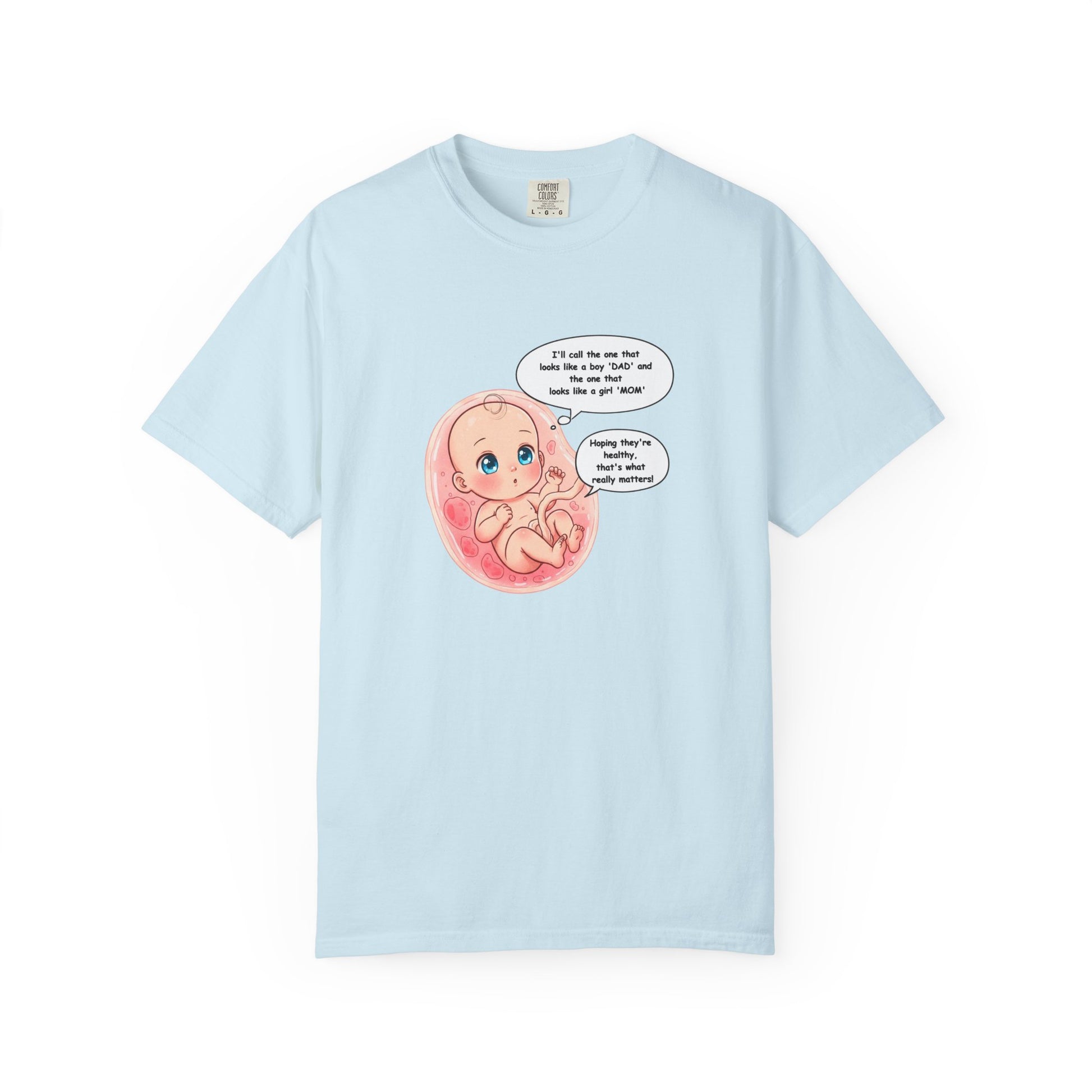 Comfort Colors® Baby in Womb T-Shirt - Cute Pregnancy Announcement Tee, Unisex Tee, Gender Neutral Shirt, Maternity Apparel, Expecting Mom