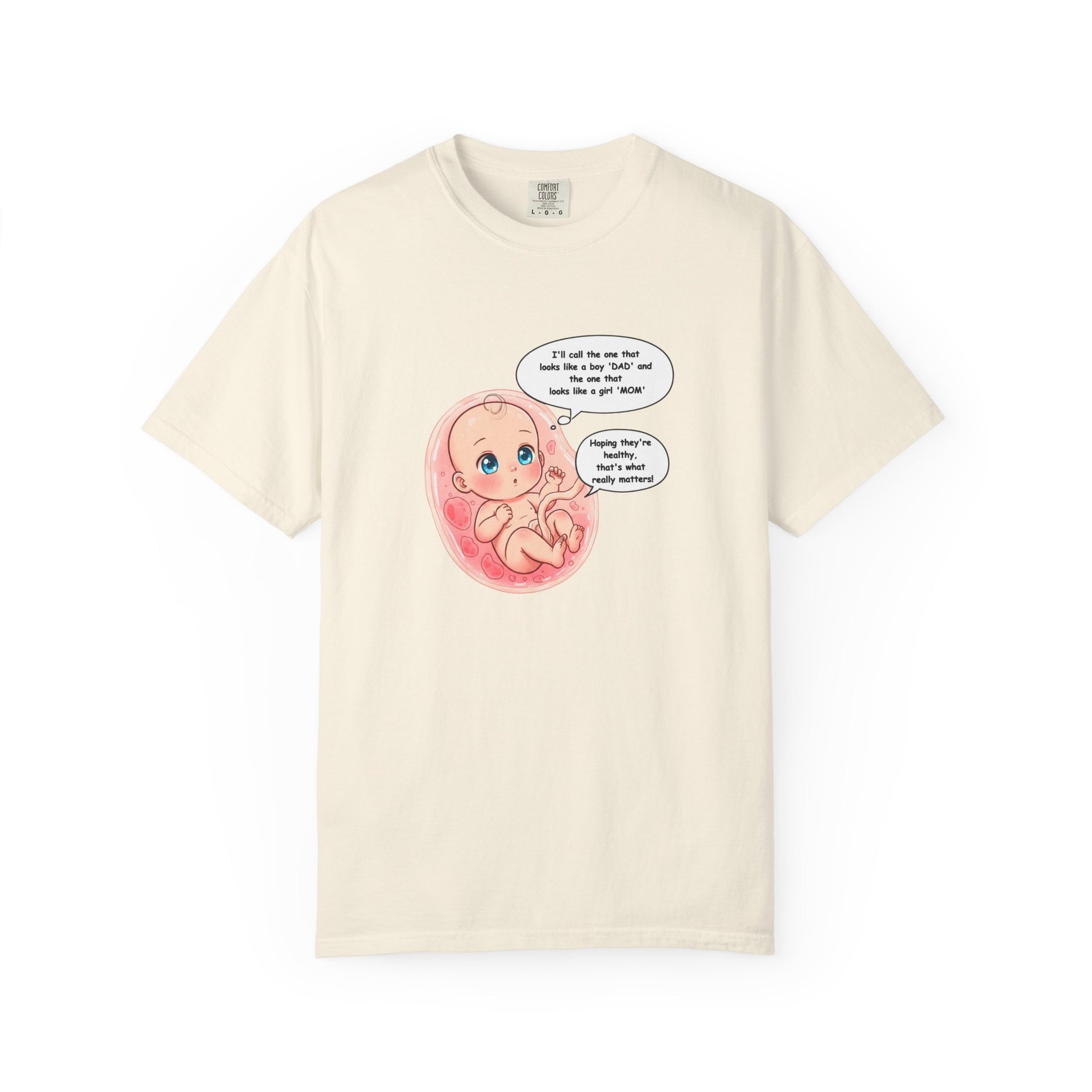 Comfort Colors® Baby in Womb T-Shirt - Cute Pregnancy Announcement Tee, Unisex Tee, Gender Neutral Shirt, Maternity Apparel, Expecting Mom