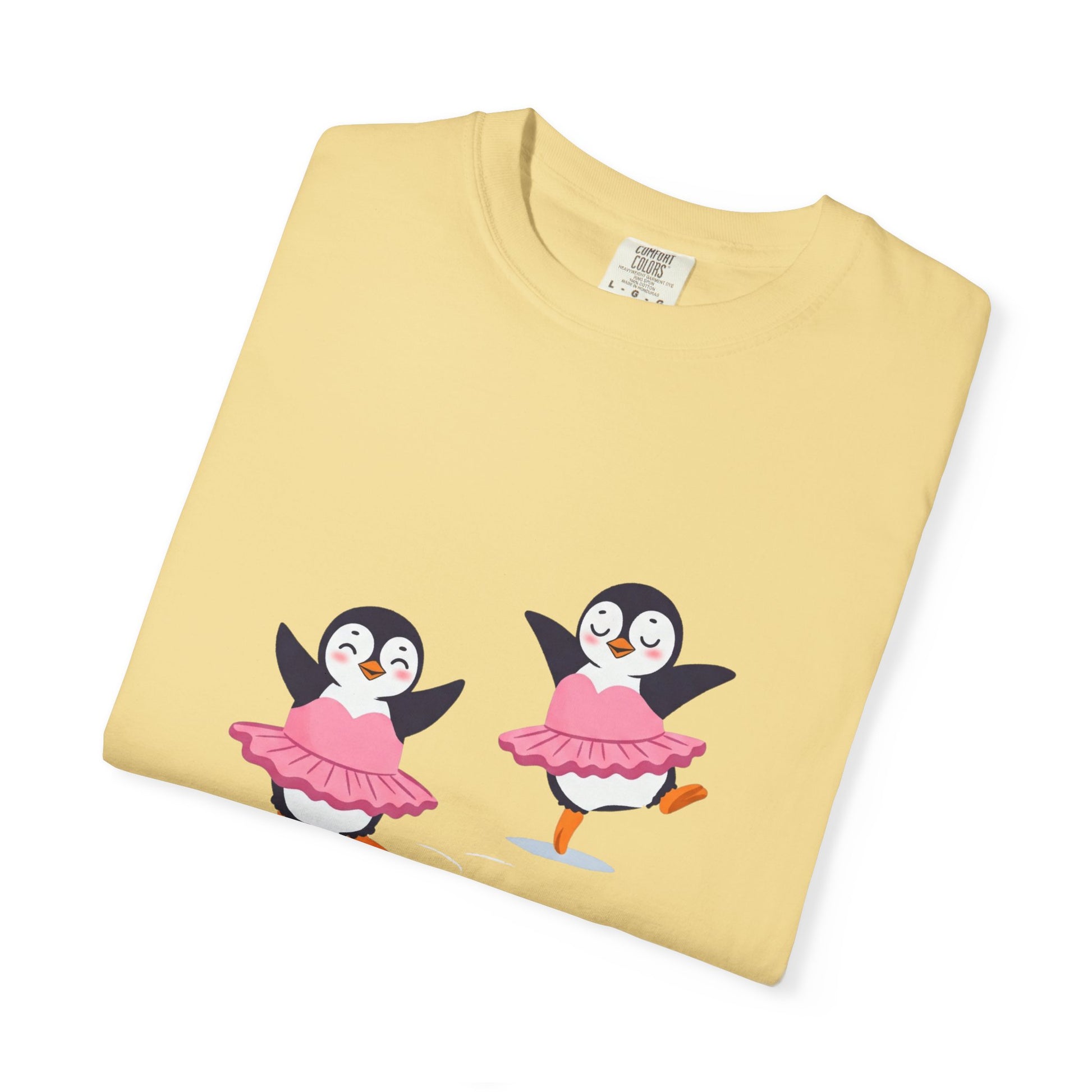 Ballerina Penguin Cute Unisex T-shirt, Animal Lover Gift Tee, Funny Dance Shirt, Pet Lover Gift, Penguin & Ballerina Tee