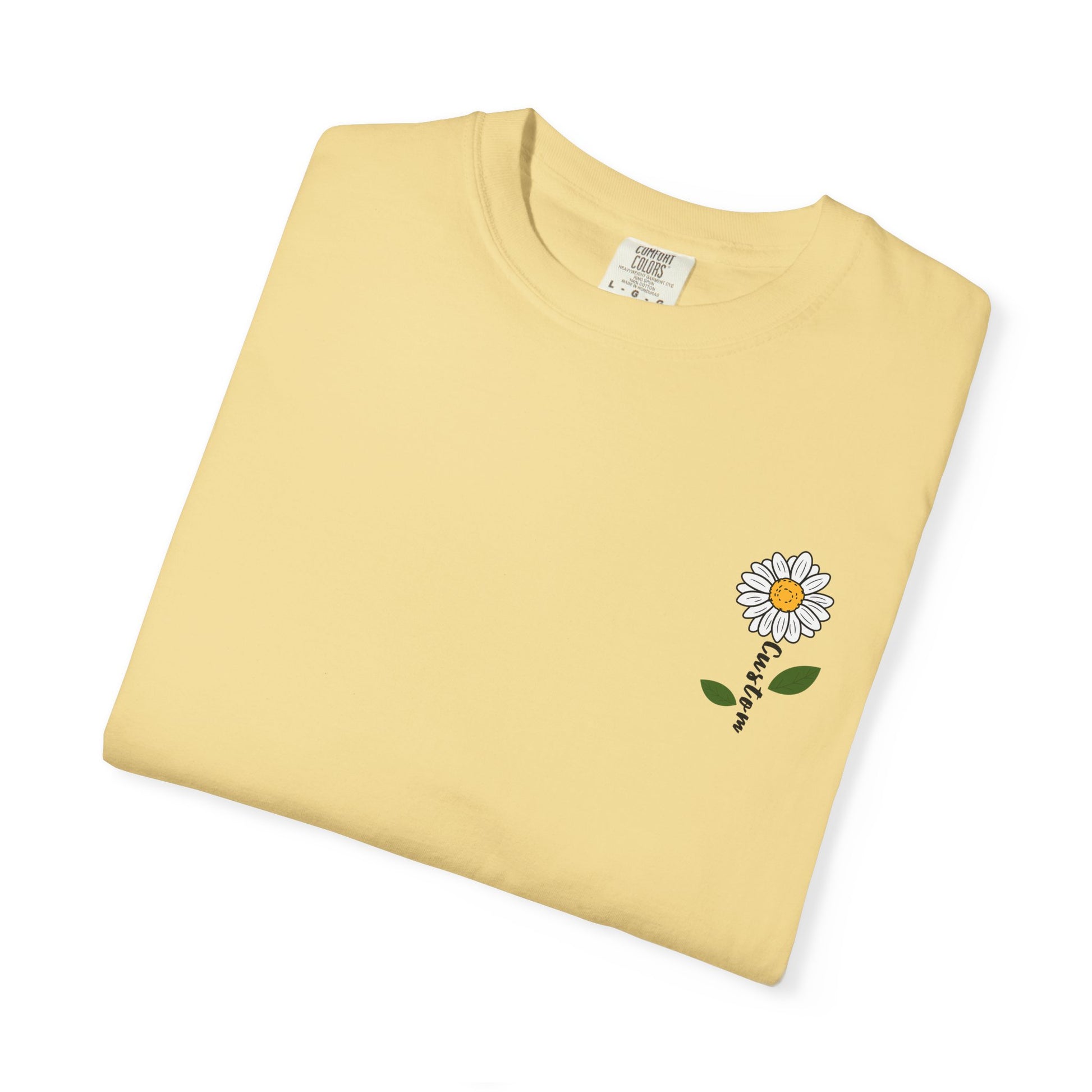 Comfort Colors® Custom Daisy T-Shirt, Floral Tee, Personalized Gift for Her, Nature Inspired Tee