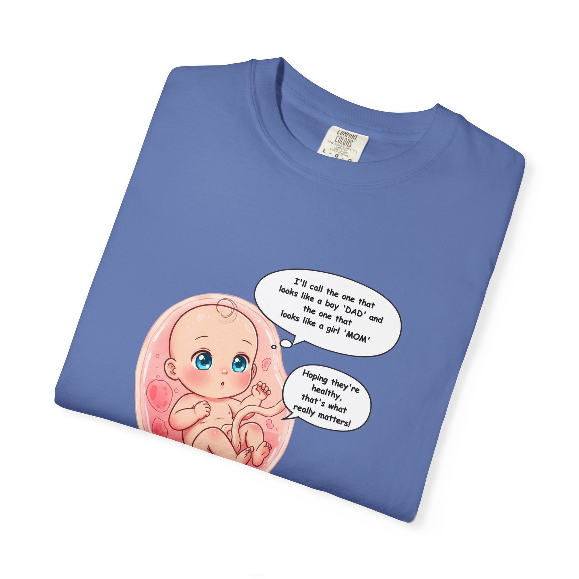 Comfort Colors® Baby in Womb T-Shirt - Cute Pregnancy Announcement Tee, Unisex Tee, Gender Neutral Shirt, Maternity Apparel, Expecting Mom