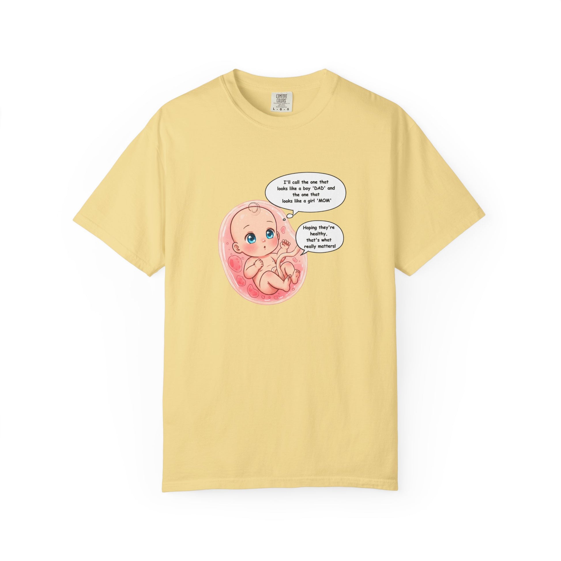 Comfort Colors® Baby in Womb T-Shirt - Cute Pregnancy Announcement Tee, Unisex Tee, Gender Neutral Shirt, Maternity Apparel, Expecting Mom