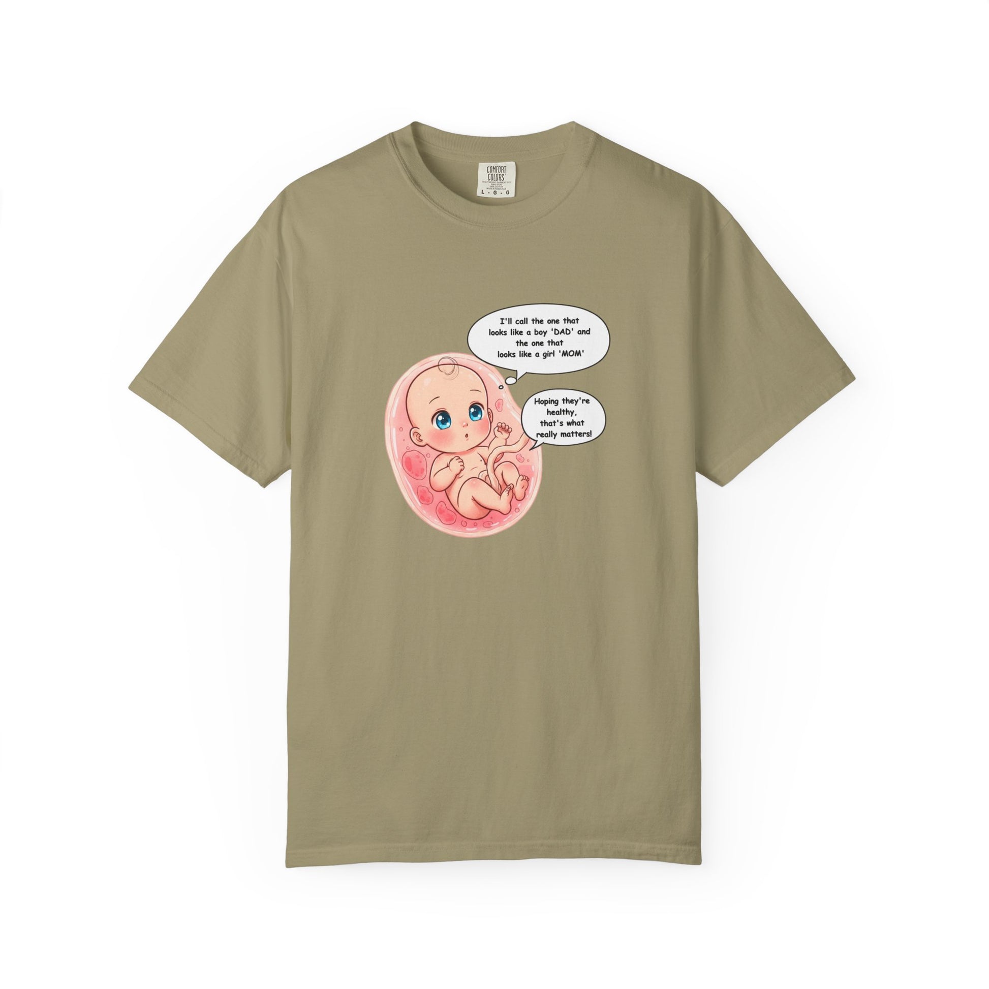 Comfort Colors® Baby in Womb T-Shirt - Cute Pregnancy Announcement Tee, Unisex Tee, Gender Neutral Shirt, Maternity Apparel, Expecting Mom