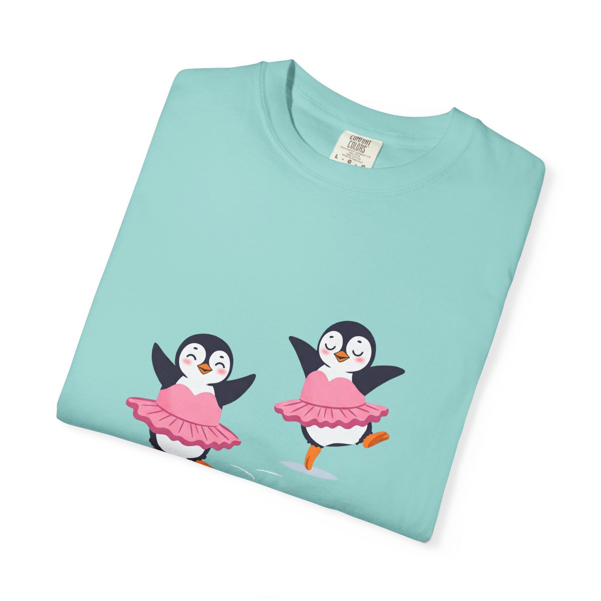Ballerina Penguin Cute Unisex T-shirt, Animal Lover Gift Tee, Funny Dance Shirt, Pet Lover Gift, Penguin & Ballerina Tee