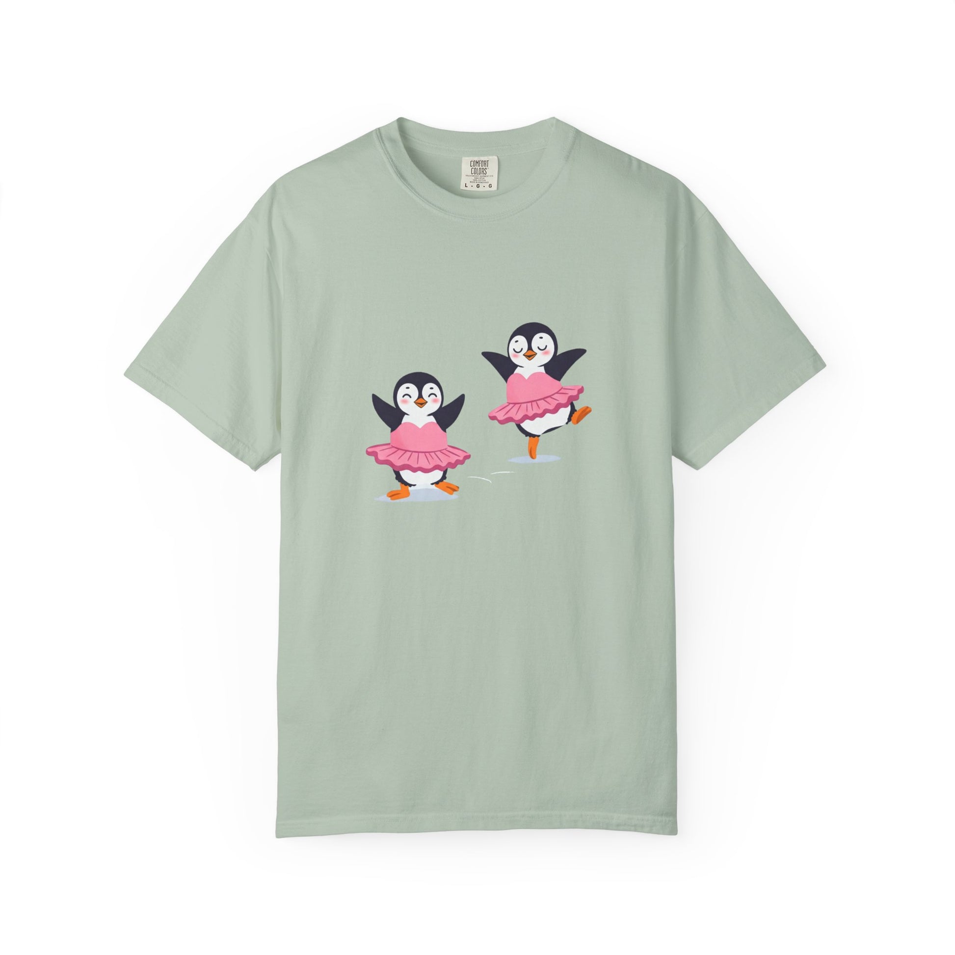 Ballerina Penguin Cute Unisex T-shirt, Animal Lover Gift Tee, Funny Dance Shirt, Pet Lover Gift, Penguin & Ballerina Tee