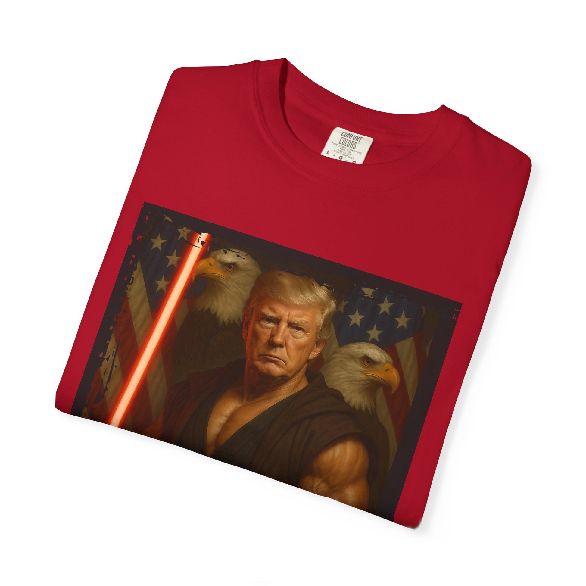 Comfort Colors® Star Wars Jedi Trump T-Shirt, Patriotic Fan Art Shirt, Unisex Garment-Dyed Top, Gifts for Sci-Fi Fans