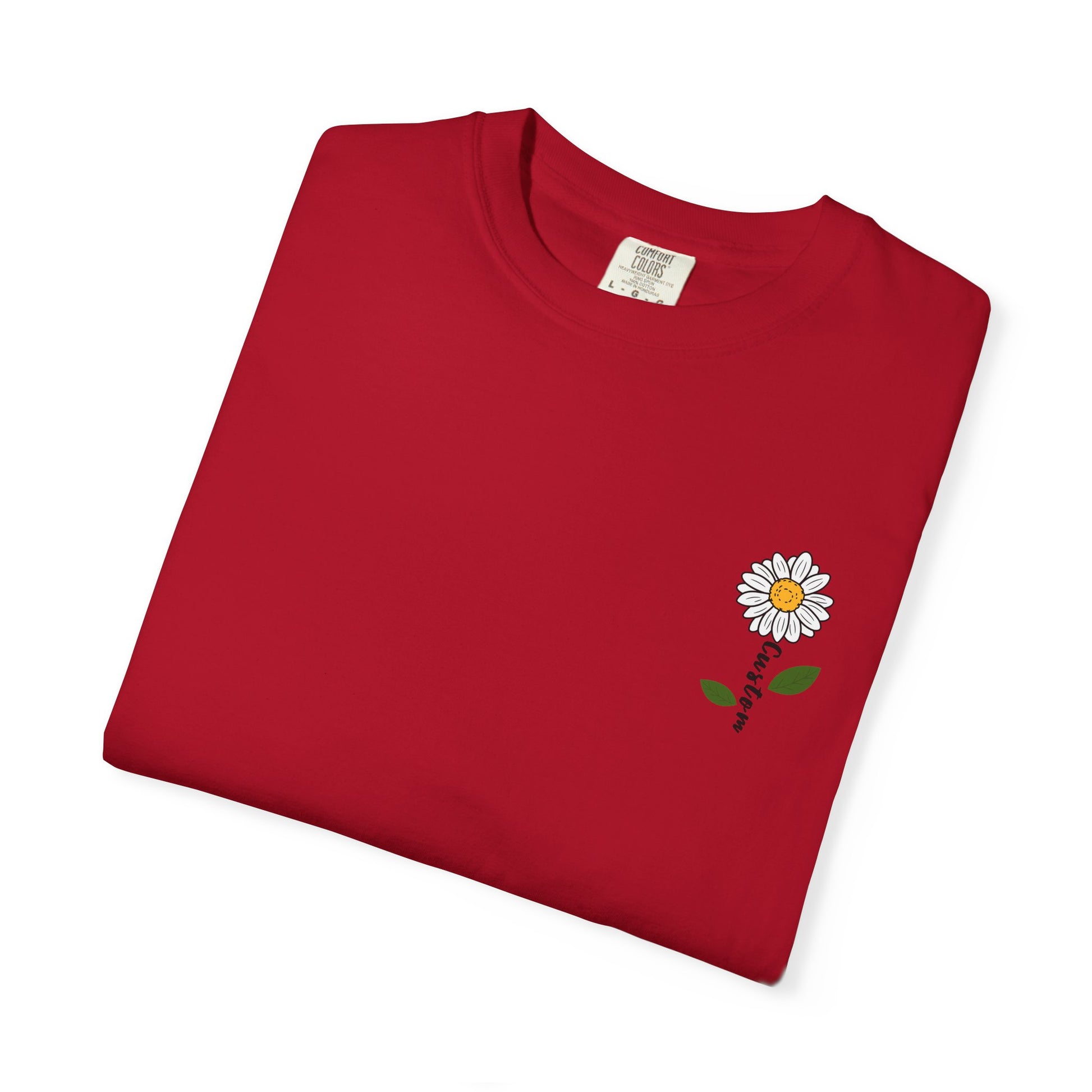 Comfort Colors® Custom Daisy T-Shirt, Floral Tee, Personalized Gift for Her, Nature Inspired Tee