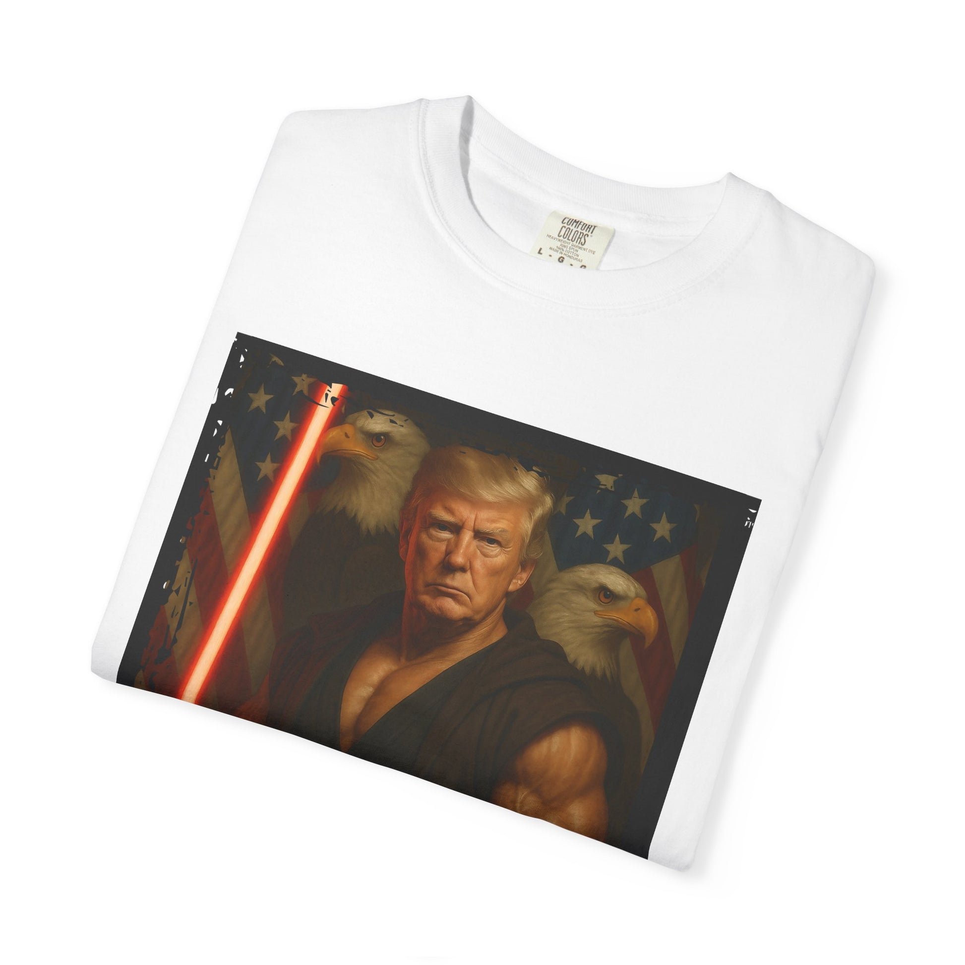 Comfort Colors® Star Wars Jedi Trump T-Shirt, Patriotic Fan Art Shirt, Unisex Garment-Dyed Top, Gifts for Sci-Fi Fans