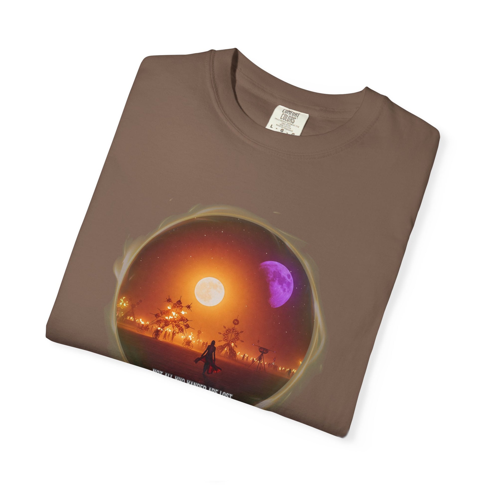Burning Man 2025 Unisex Garment-Dyed T-shirt, Festival Wanderer Gift Shirt, Gift for Him or Her, Adventure Tee, Wanderlust Apparel