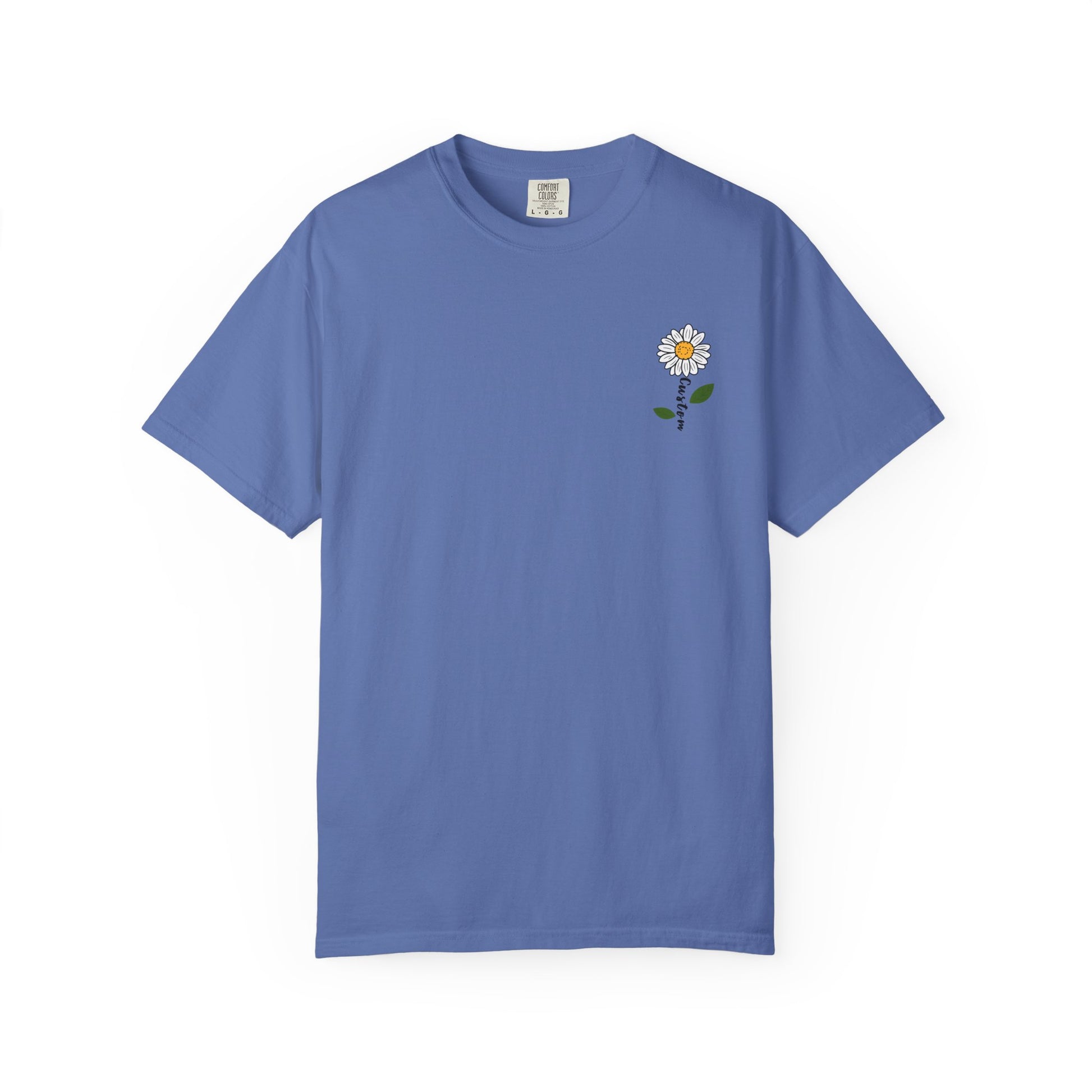 Comfort Colors® Custom Daisy T-Shirt, Floral Tee, Personalized Gift for Her, Nature Inspired Tee