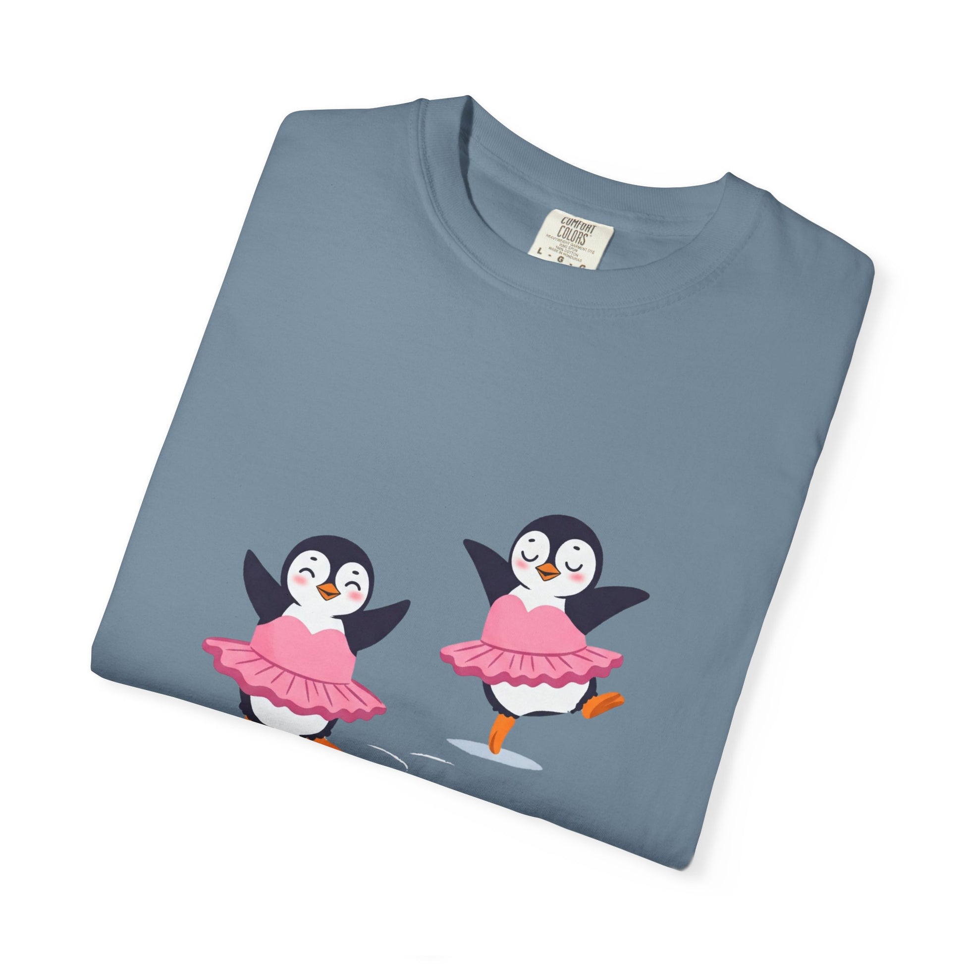 Ballerina Penguin Cute Unisex T-shirt, Animal Lover Gift Tee, Funny Dance Shirt, Pet Lover Gift, Penguin & Ballerina Tee