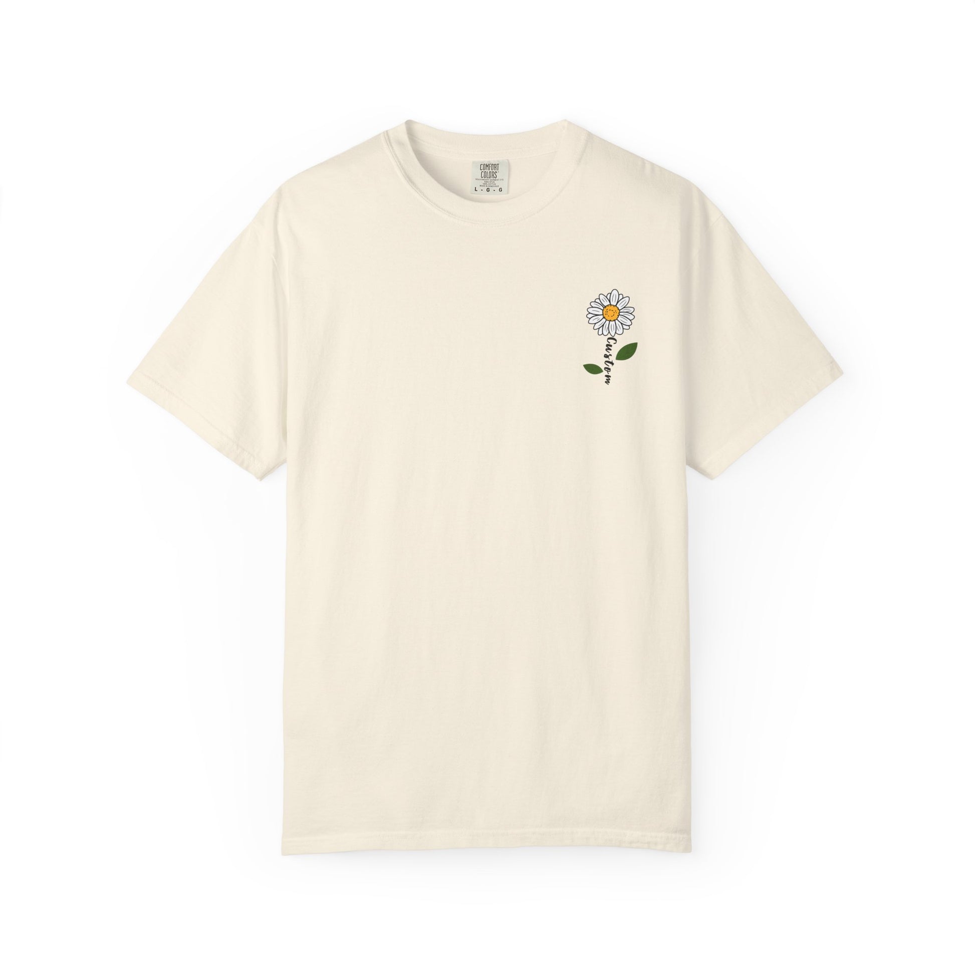 Comfort Colors® Custom Daisy T-Shirt, Floral Tee, Personalized Gift for Her, Nature Inspired Tee