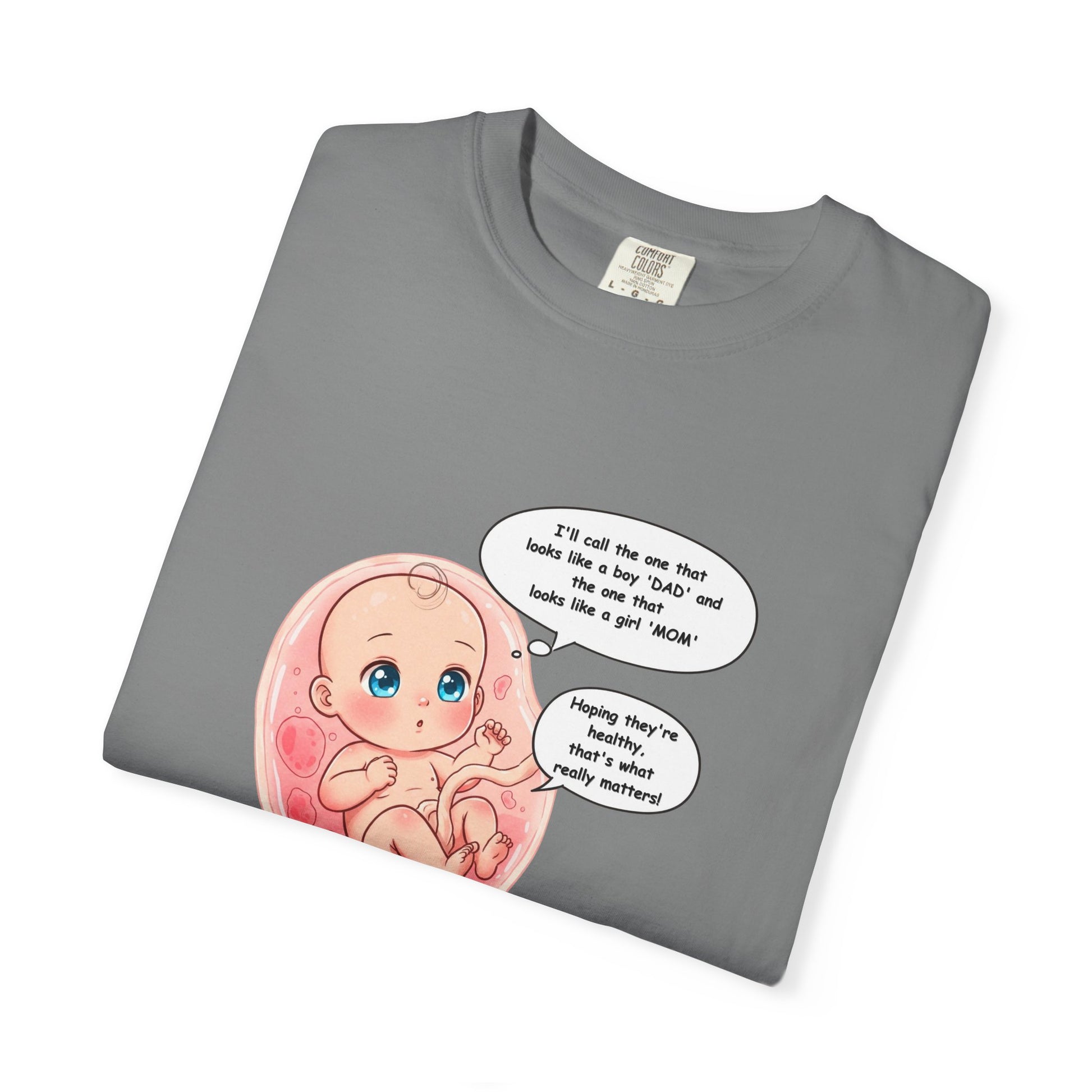 Comfort Colors® Baby in Womb T-Shirt - Cute Pregnancy Announcement Tee, Unisex Tee, Gender Neutral Shirt, Maternity Apparel, Expecting Mom