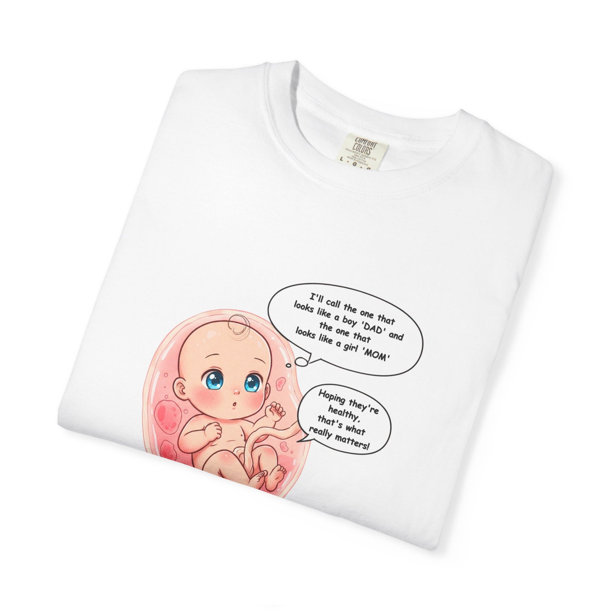 Comfort Colors® Baby in Womb T-Shirt - Cute Pregnancy Announcement Tee, Unisex Tee, Gender Neutral Shirt, Maternity Apparel, Expecting Mom