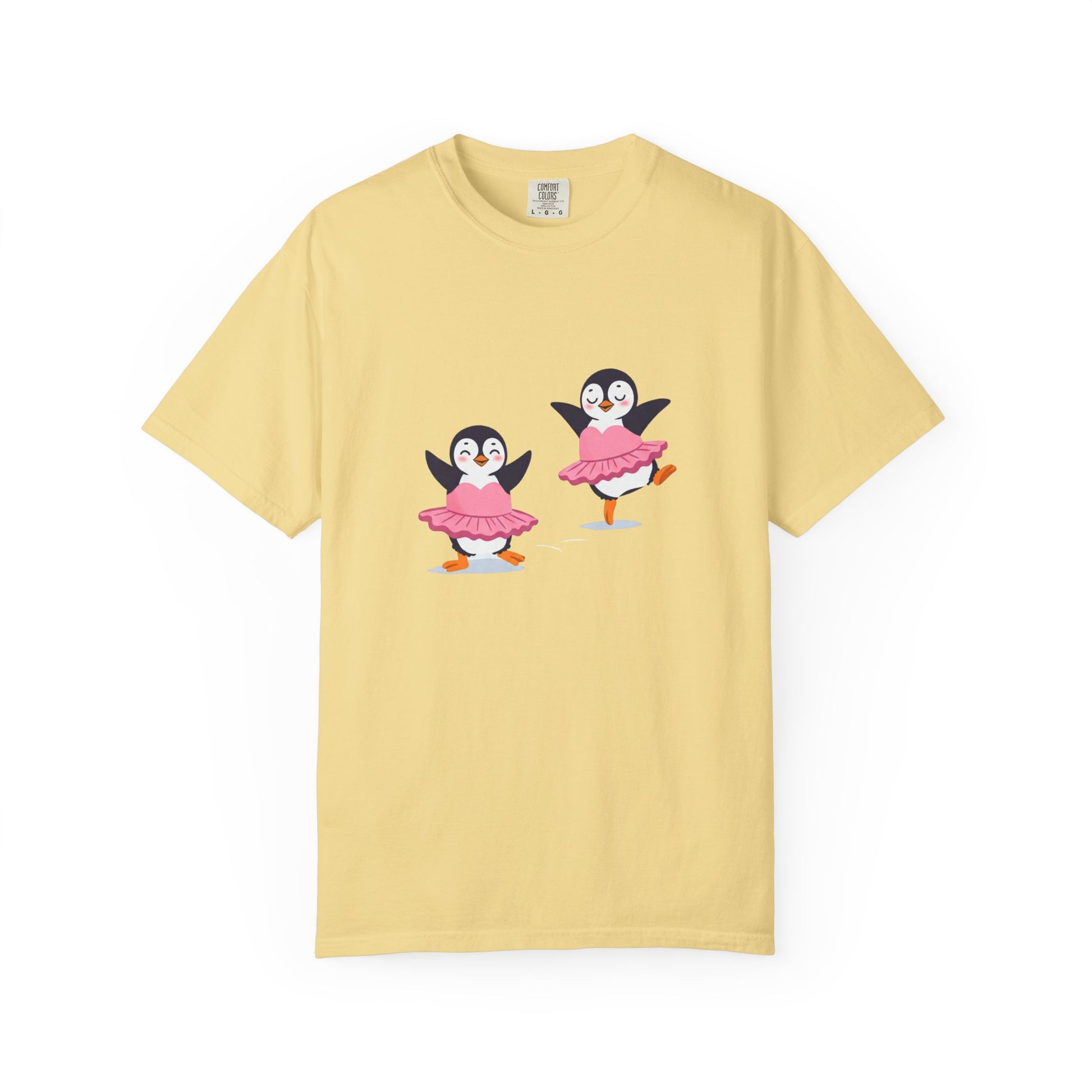 Ballerina Penguin Cute Unisex T-shirt, Animal Lover Gift Tee, Funny Dance Shirt, Pet Lover Gift, Penguin & Ballerina Tee