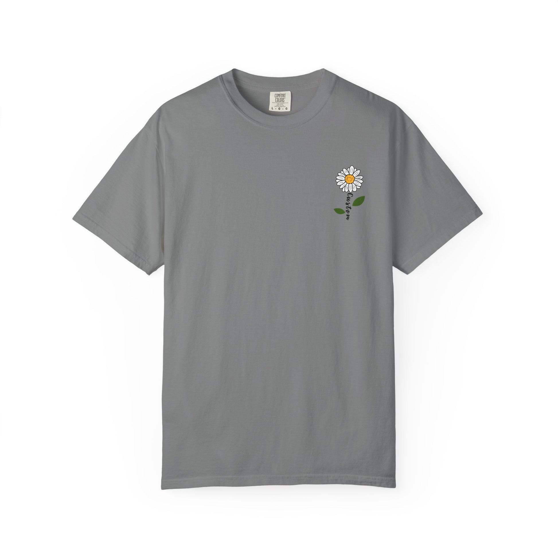 Comfort Colors® Custom Daisy T-Shirt, Floral Tee, Personalized Gift for Her, Nature Inspired Tee