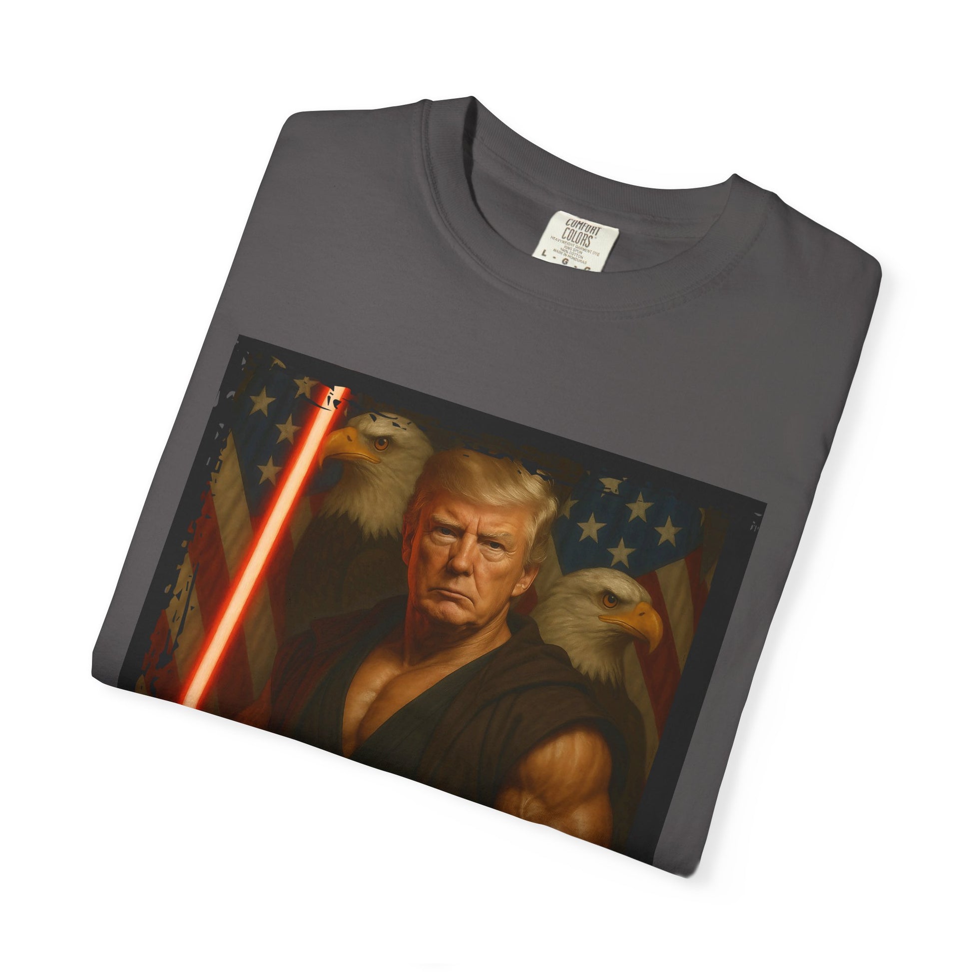Comfort Colors® Star Wars Jedi Trump T-Shirt, Patriotic Fan Art Shirt, Unisex Garment-Dyed Top, Gifts for Sci-Fi Fans