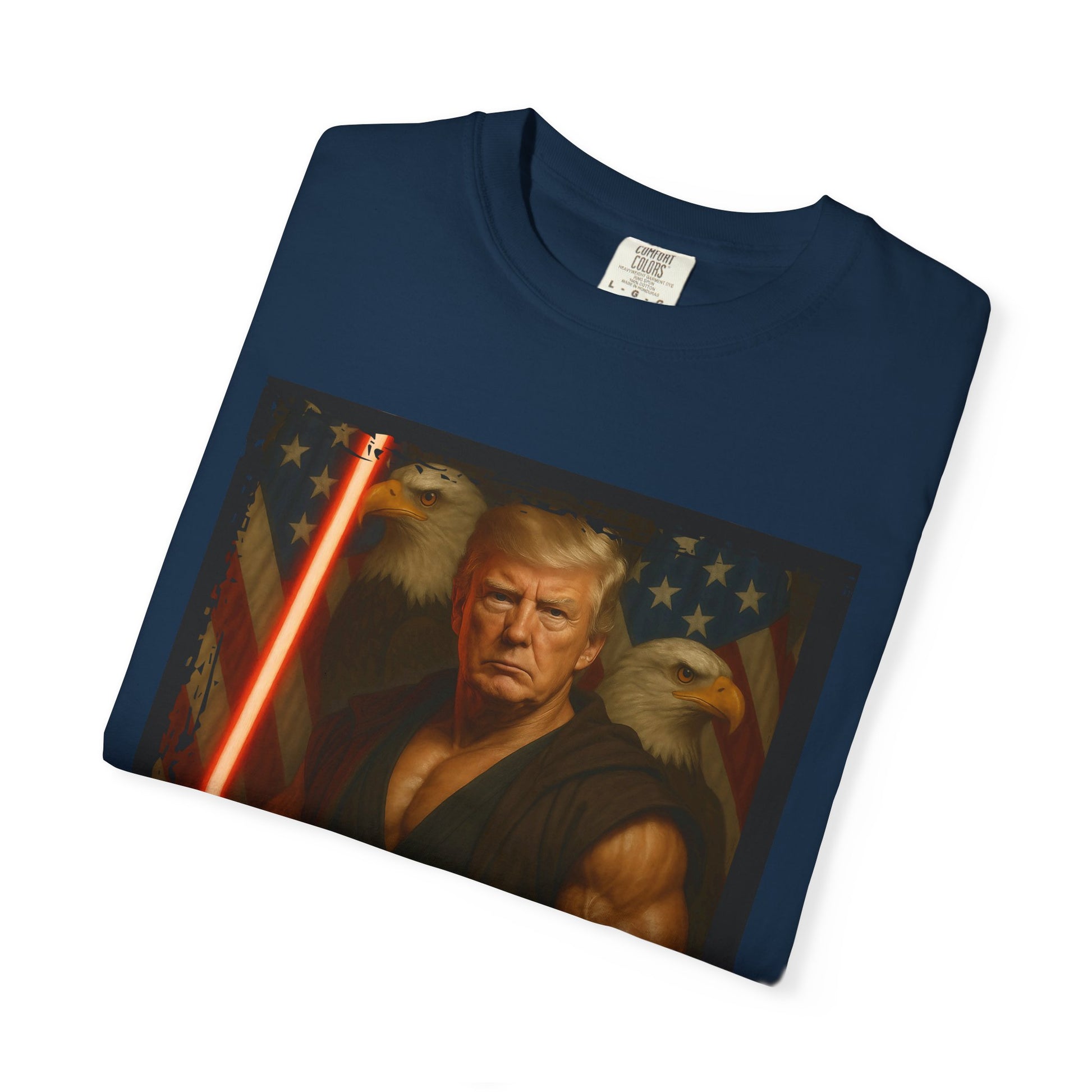 Comfort Colors® Star Wars Jedi Trump T-Shirt, Patriotic Fan Art Shirt, Unisex Garment-Dyed Top, Gifts for Sci-Fi Fans