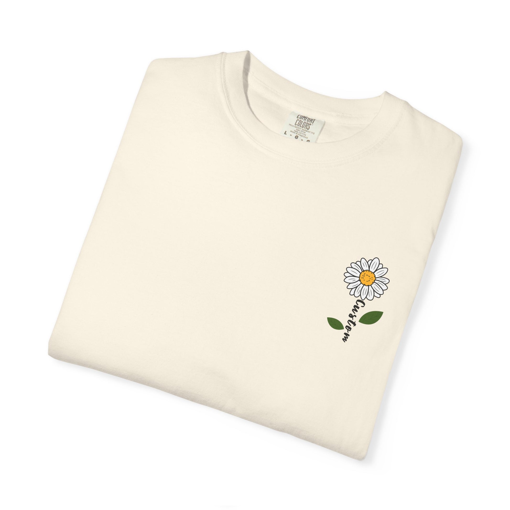Comfort Colors® Custom Daisy T-Shirt, Floral Tee, Personalized Gift for Her, Nature Inspired Tee