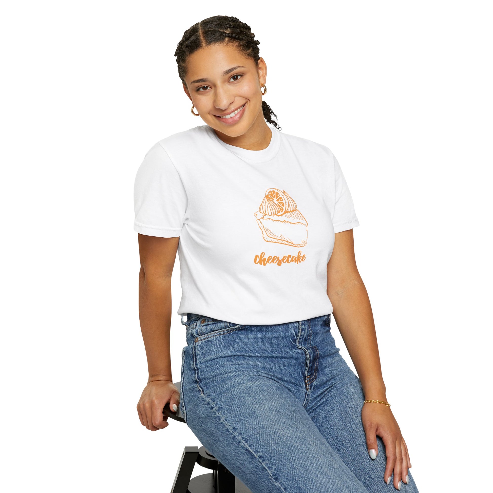 Comfort Colors® Cheesecake T-Shirt - Sweet Foodie Graphic Tee, Foodie Graphic Shirt, Dessert Fan Tee, Baking Gift Shirt, Kitchen Lover
