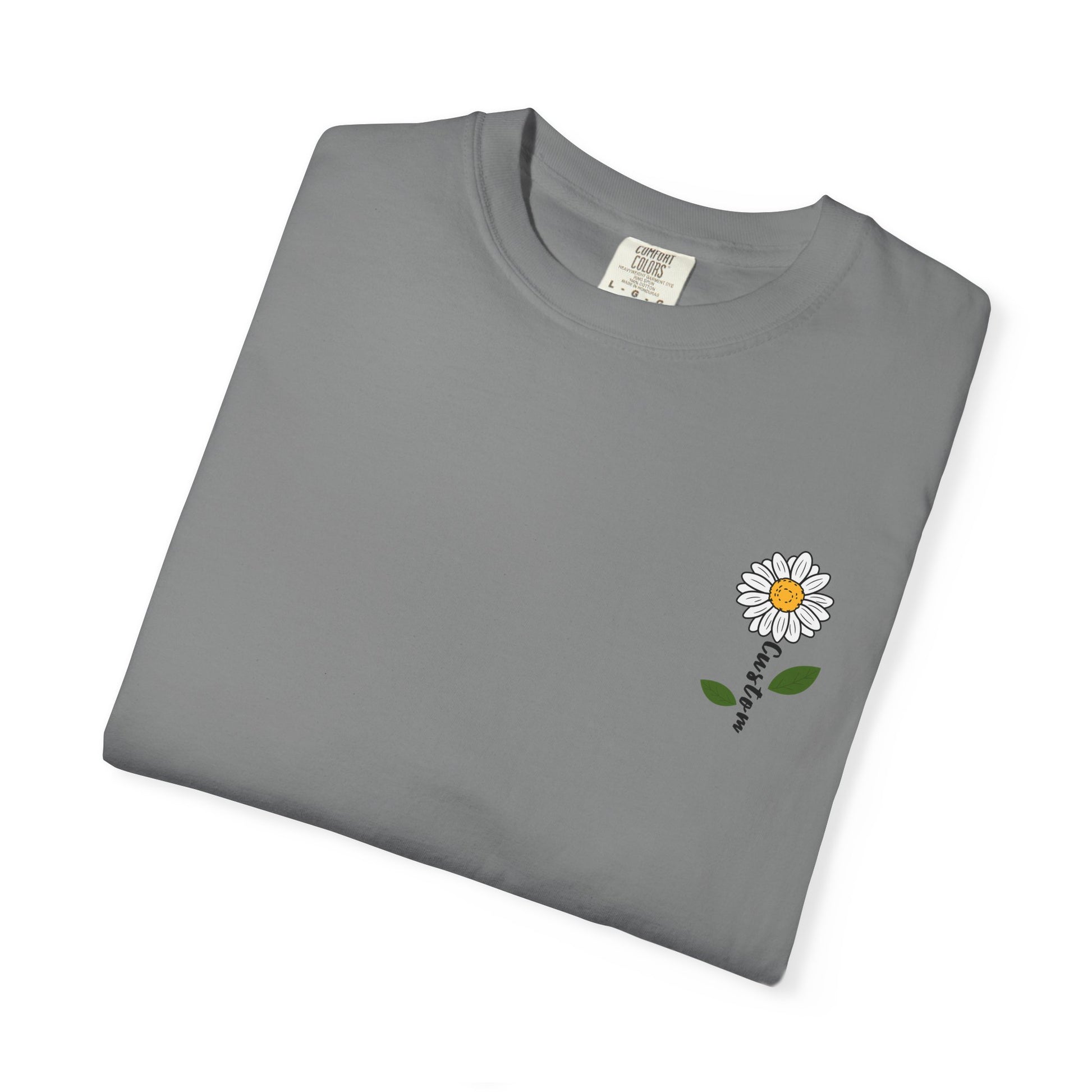 Comfort Colors® Custom Daisy T-Shirt, Floral Tee, Personalized Gift for Her, Nature Inspired Tee