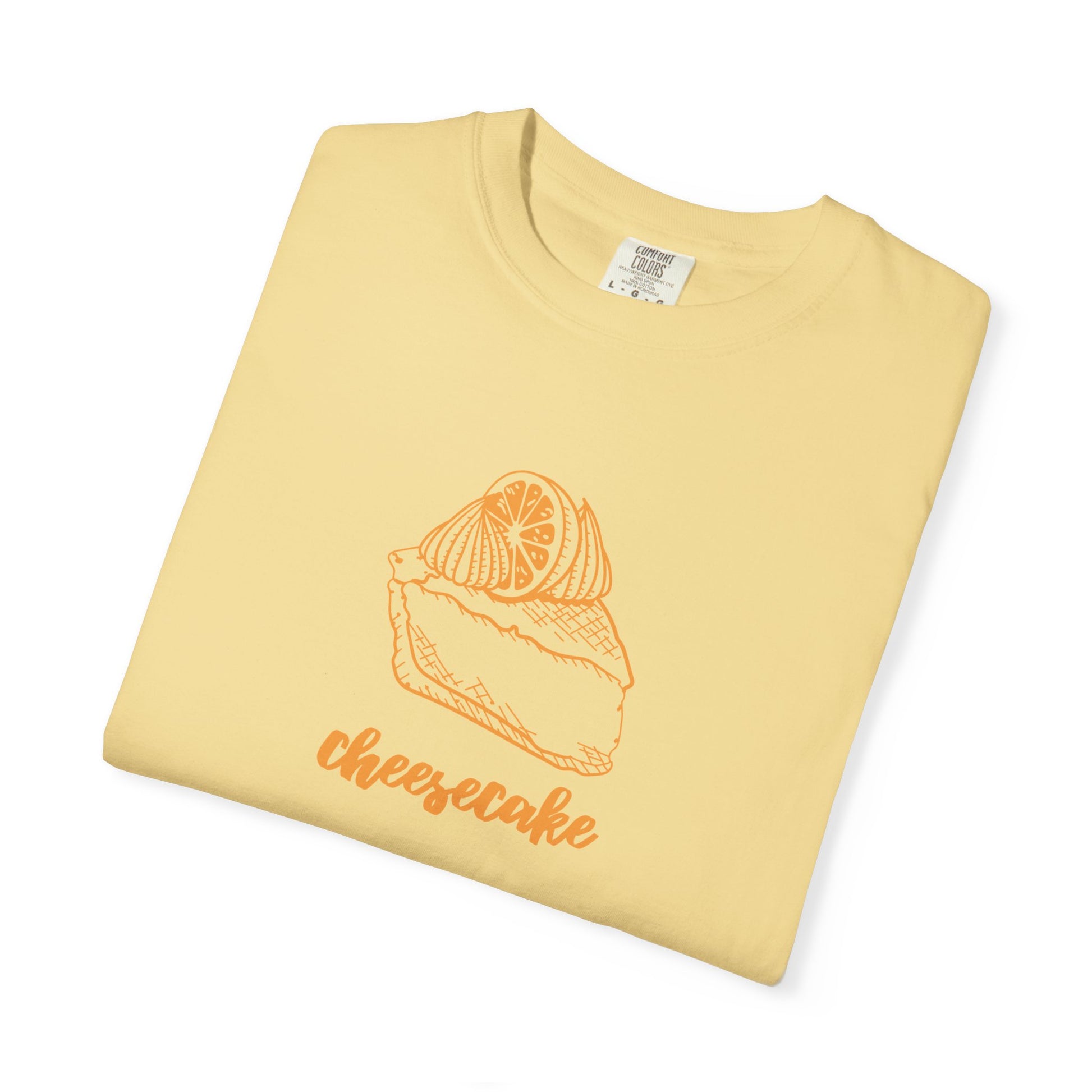 Comfort Colors® Cheesecake T-Shirt - Sweet Foodie Graphic Tee, Foodie Graphic Shirt, Dessert Fan Tee, Baking Gift Shirt, Kitchen Lover