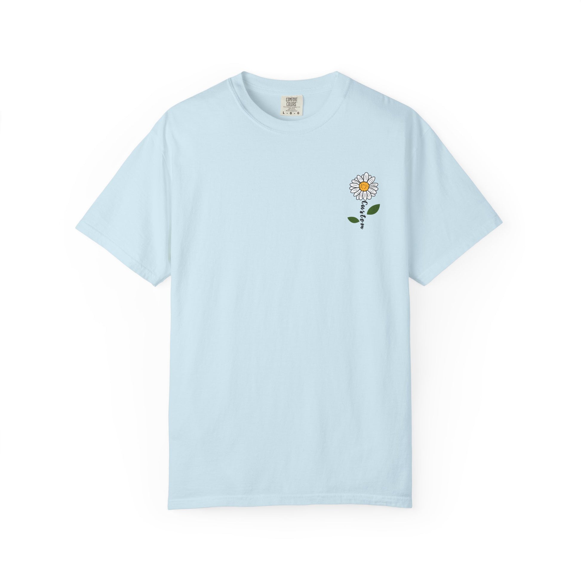 Comfort Colors® Custom Daisy T-Shirt, Floral Tee, Personalized Gift for Her, Nature Inspired Tee