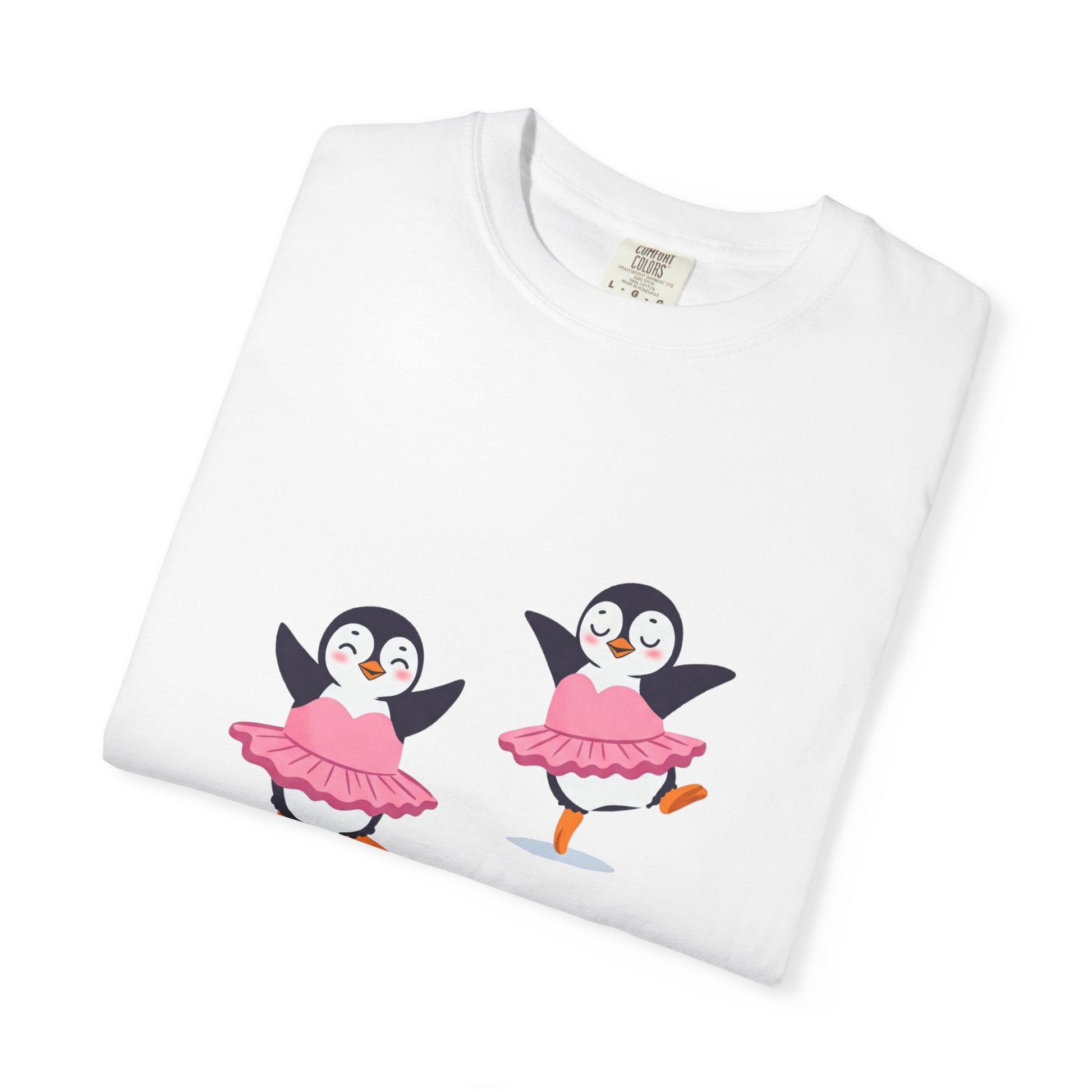 Ballerina Penguin Cute Unisex T-shirt, Animal Lover Gift Tee, Funny Dance Shirt, Pet Lover Gift, Penguin & Ballerina Tee