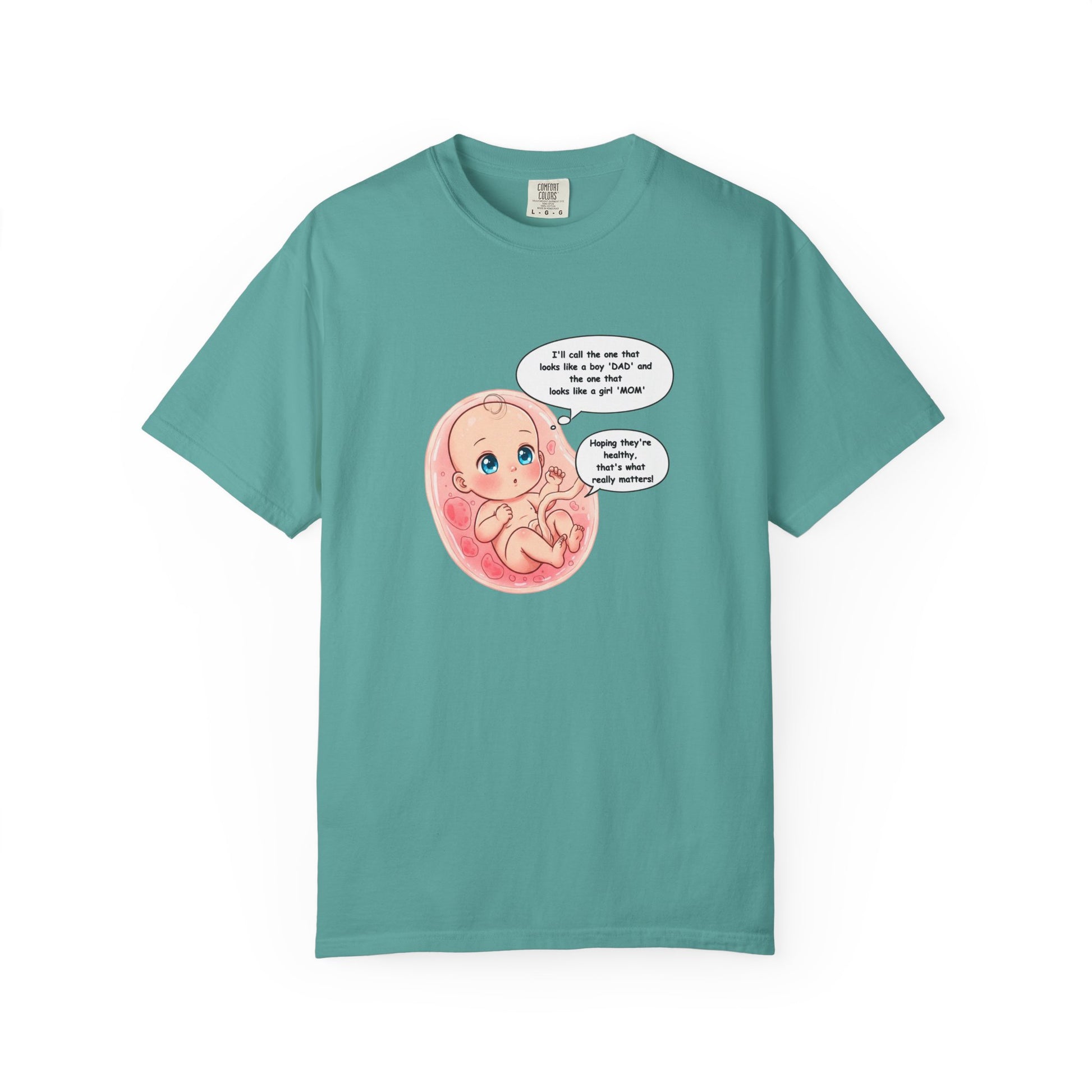 Comfort Colors® Baby in Womb T-Shirt - Cute Pregnancy Announcement Tee, Unisex Tee, Gender Neutral Shirt, Maternity Apparel, Expecting Mom