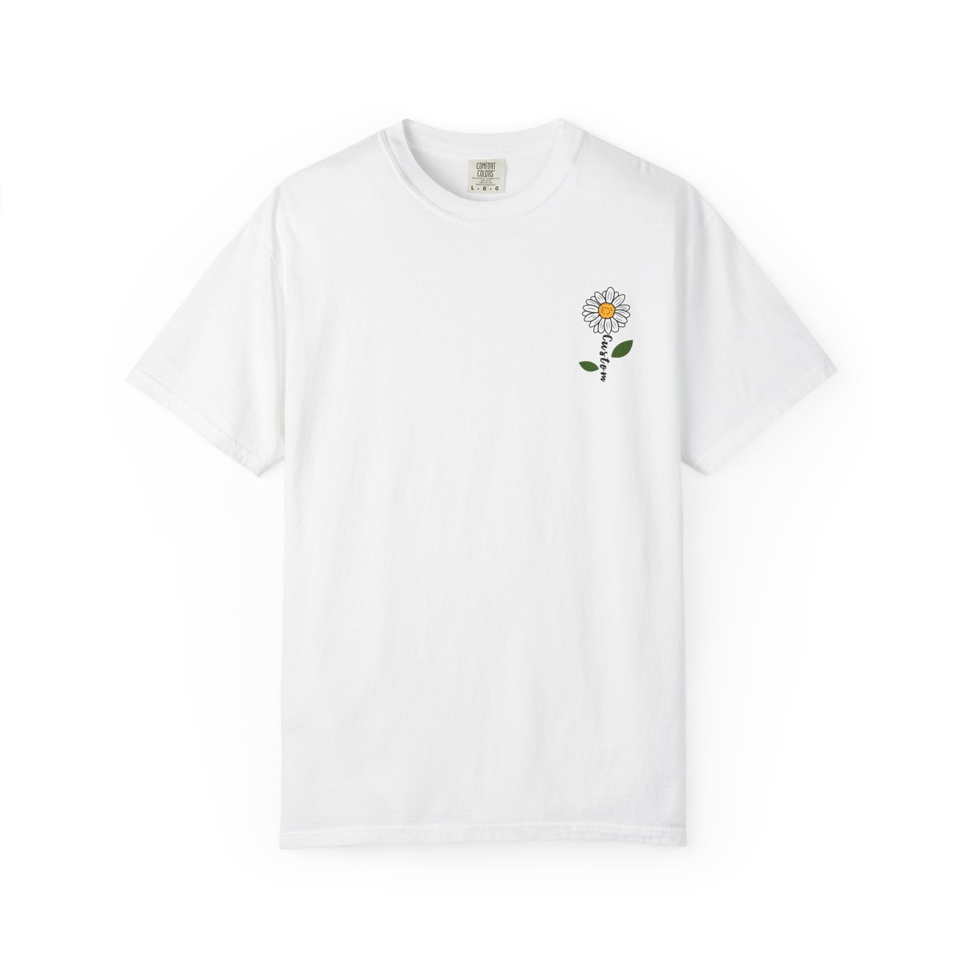 Comfort Colors® Custom Daisy T-Shirt, Floral Tee, Personalized Gift for Her, Nature Inspired Tee