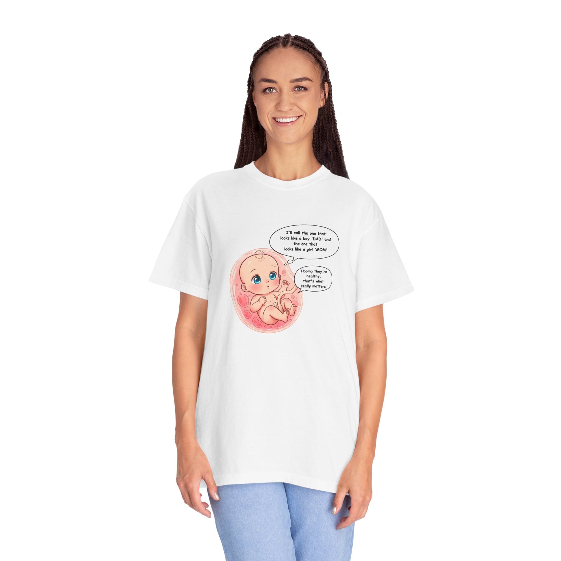 Comfort Colors® Baby in Womb T-Shirt - Cute Pregnancy Announcement Tee, Unisex Tee, Gender Neutral Shirt, Maternity Apparel, Expecting Mom