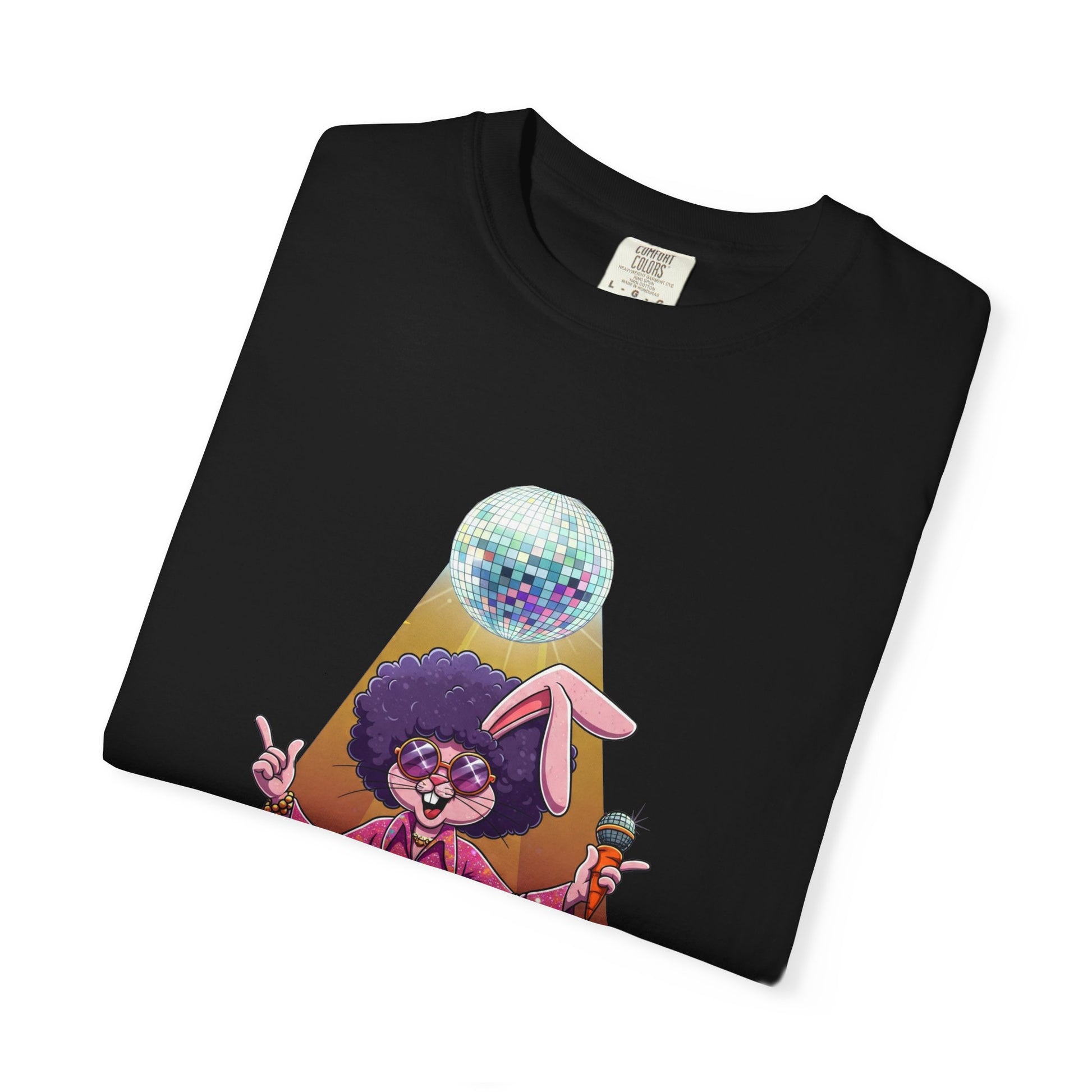 Disco Rabbit Unisex T-shirt, Bunny Graphic Tee, Cute Animal Shirt, Rabbit Lover Gift, Vintage Style Tee
