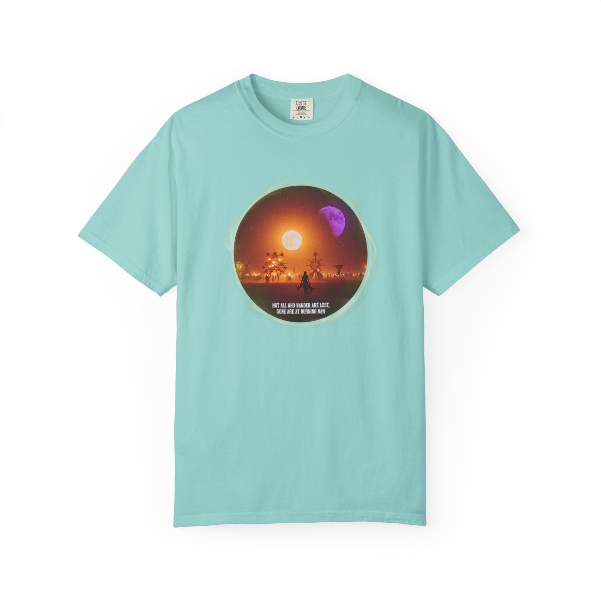 Burning Man 2025 Unisex Garment-Dyed T-shirt, Festival Wanderer Gift Shirt, Gift for Him or Her, Adventure Tee, Wanderlust Apparel