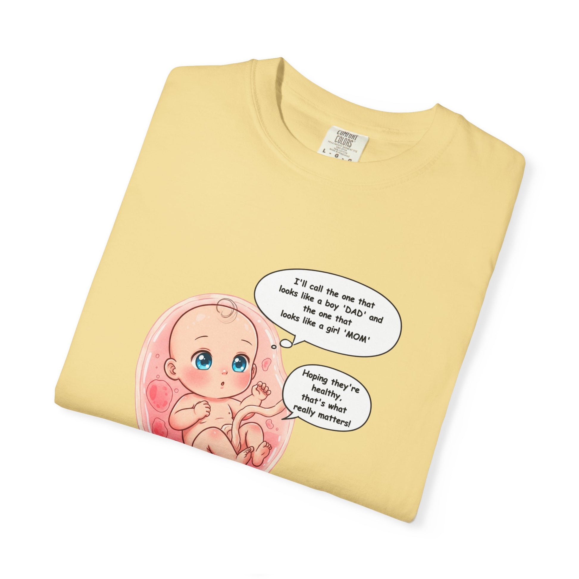 Comfort Colors® Baby in Womb T-Shirt - Cute Pregnancy Announcement Tee, Unisex Tee, Gender Neutral Shirt, Maternity Apparel, Expecting Mom