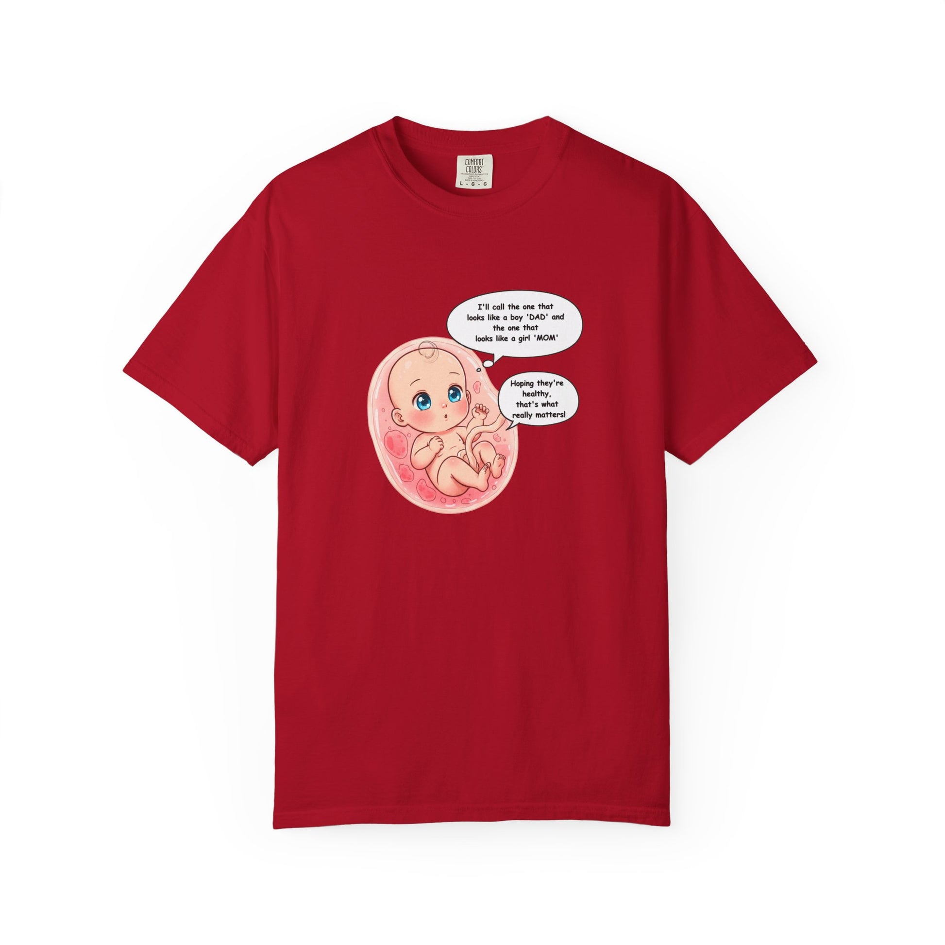Comfort Colors® Baby in Womb T-Shirt - Cute Pregnancy Announcement Tee, Unisex Tee, Gender Neutral Shirt, Maternity Apparel, Expecting Mom