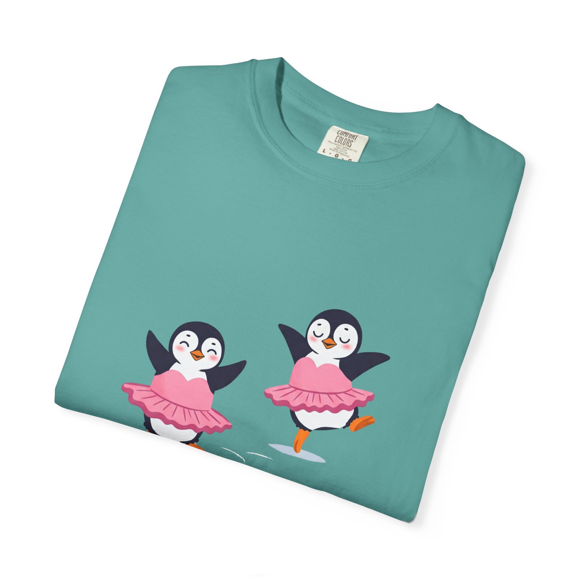Ballerina Penguin Cute Unisex T-shirt, Animal Lover Gift Tee, Funny Dance Shirt, Pet Lover Gift, Penguin & Ballerina Tee