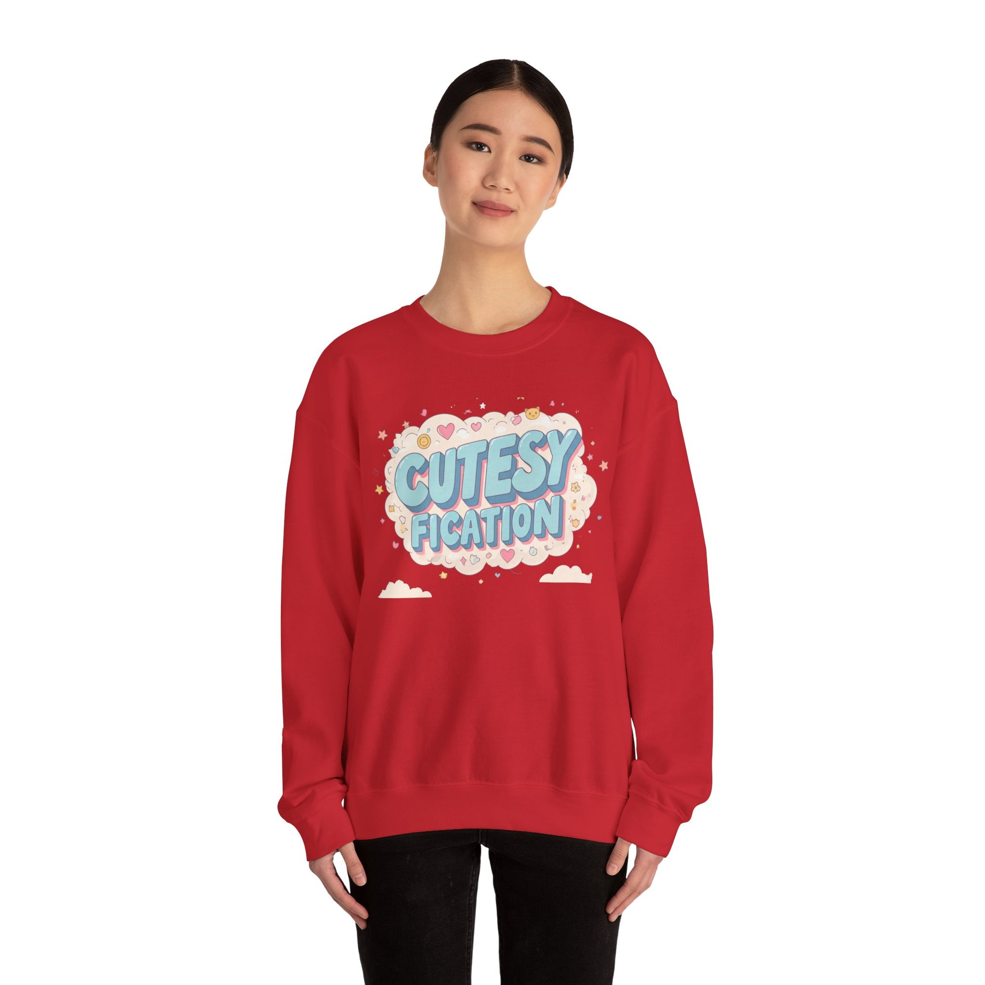 Cutesyfication, Embroidered Funny Wifey Sweatshirt, Boyfriend Gift for Her, Trendy Crewneck Pullover, Unisex Sweatshirt