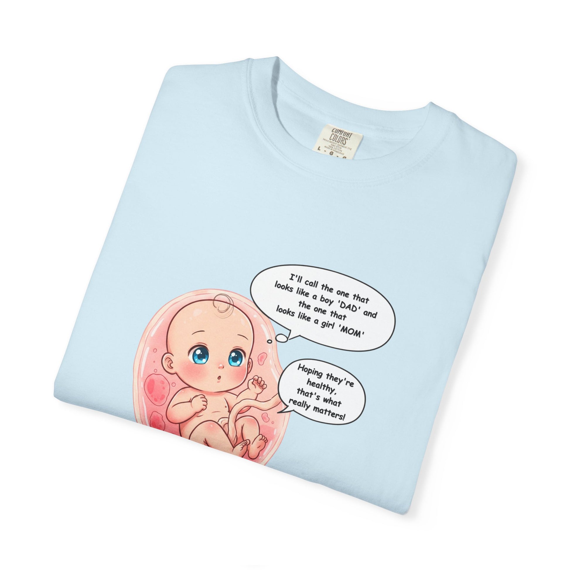 Comfort Colors® Baby in Womb T-Shirt - Cute Pregnancy Announcement Tee, Unisex Tee, Gender Neutral Shirt, Maternity Apparel, Expecting Mom