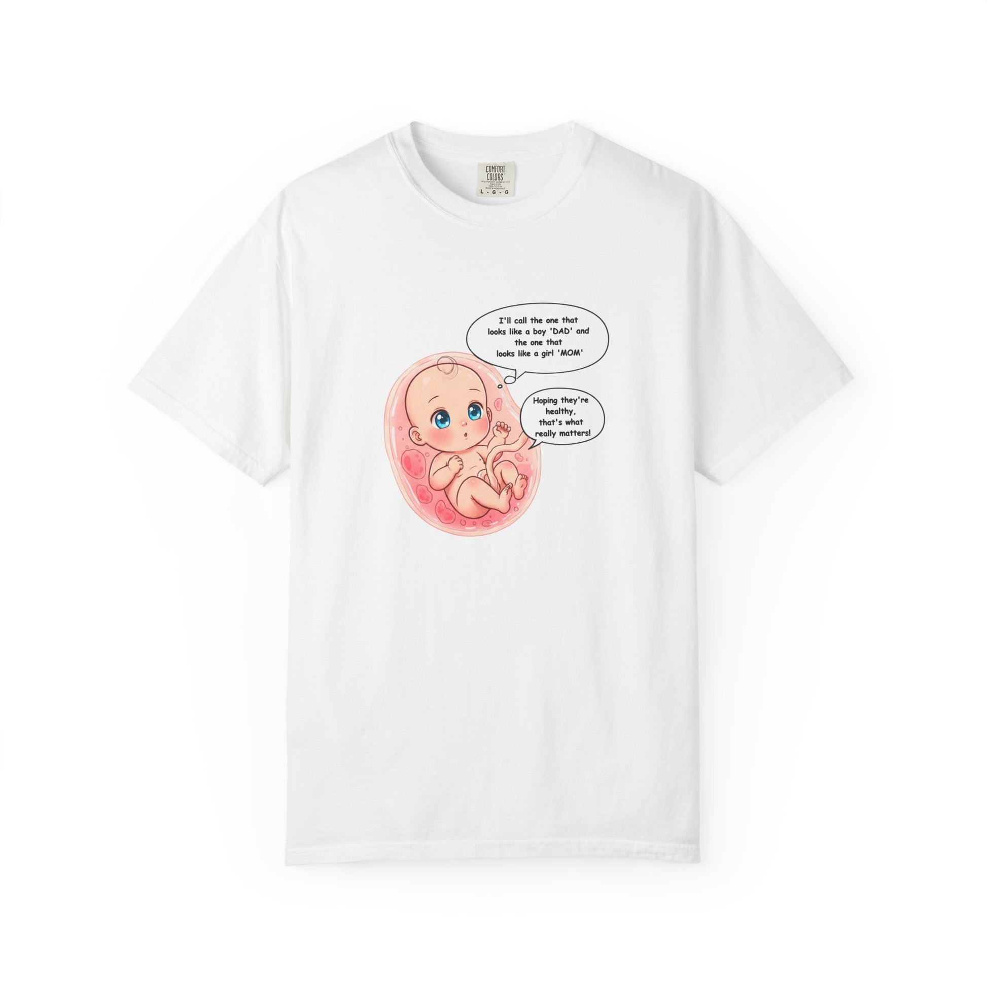 Comfort Colors® Baby in Womb T-Shirt - Cute Pregnancy Announcement Tee, Unisex Tee, Gender Neutral Shirt, Maternity Apparel, Expecting Mom
