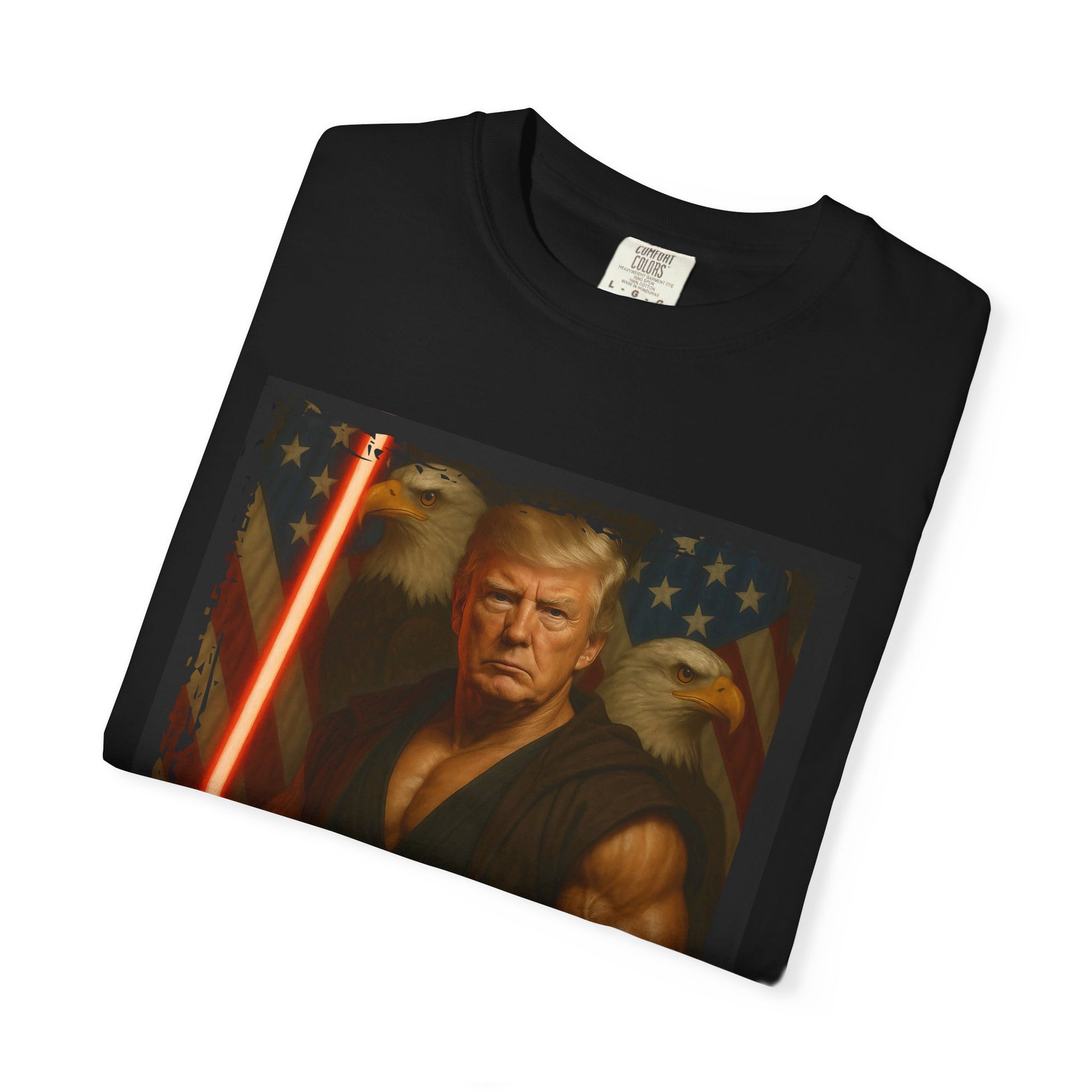 Comfort Colors® Star Wars Jedi Trump T-Shirt, Patriotic Fan Art Shirt, Unisex Garment-Dyed Top, Gifts for Sci-Fi Fans