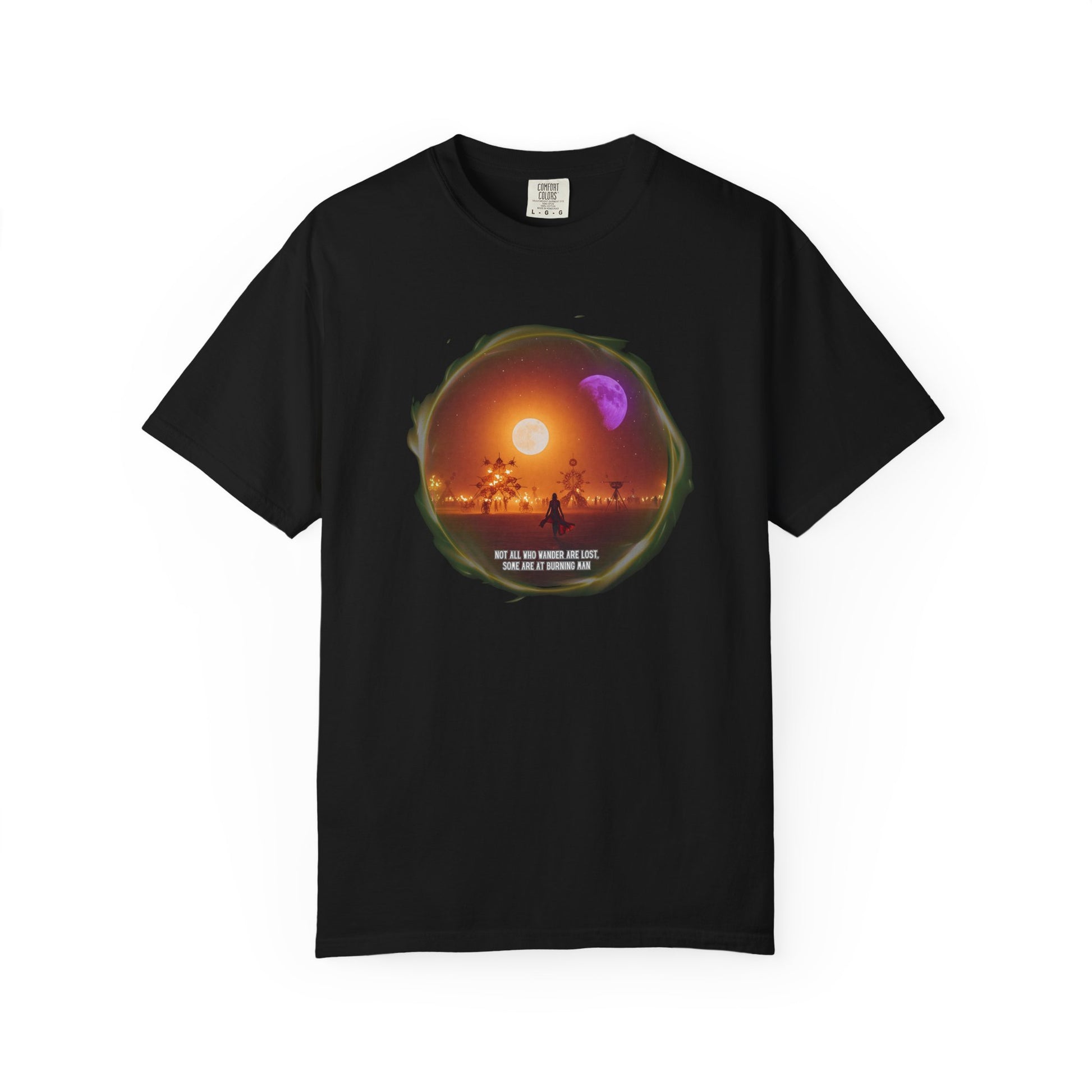 Burning Man 2025 Unisex Garment-Dyed T-shirt, Festival Wanderer Gift Shirt, Gift for Him or Her, Adventure Tee, Wanderlust Apparel
