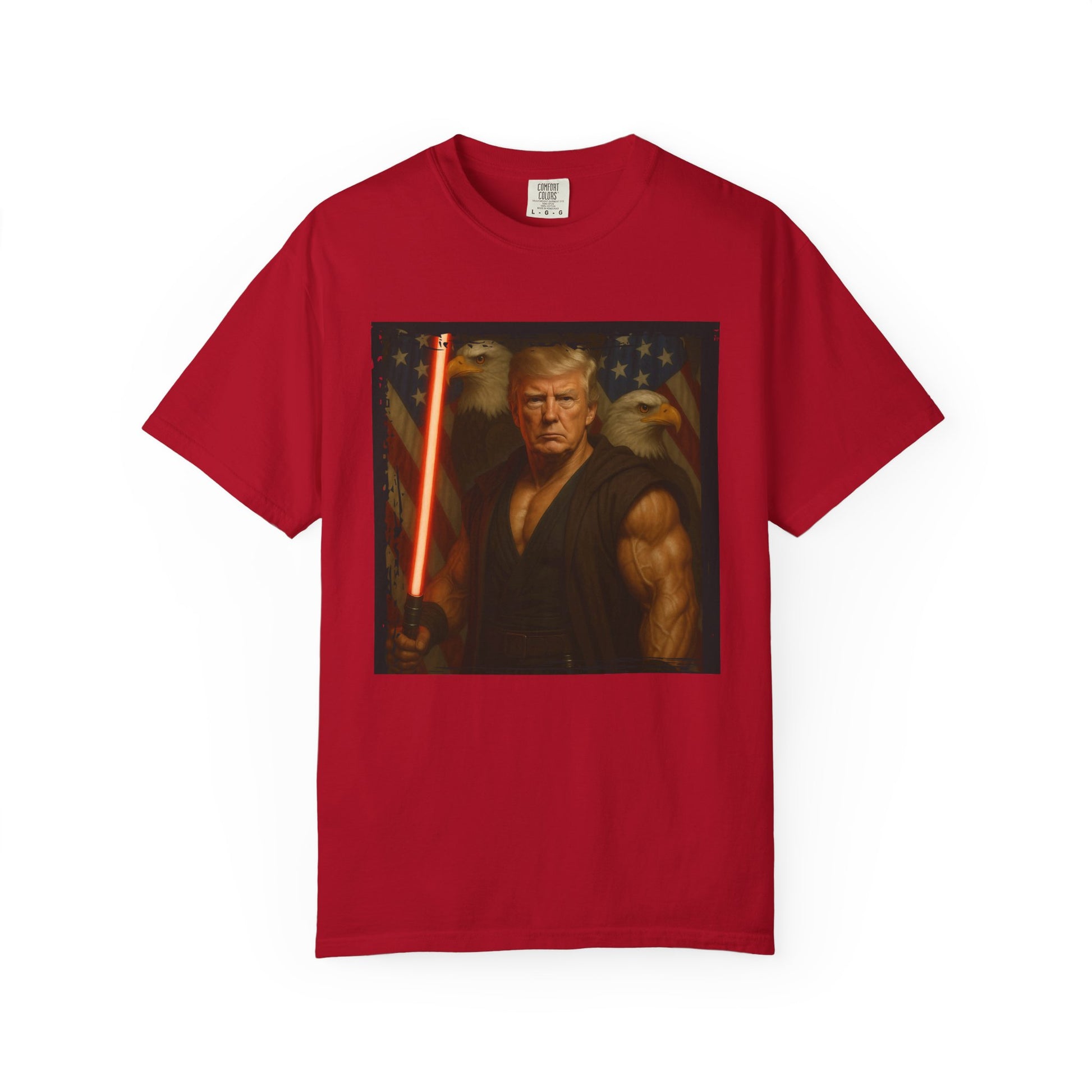 Comfort Colors® Star Wars Jedi Trump T-Shirt, Patriotic Fan Art Shirt, Unisex Garment-Dyed Top, Gifts for Sci-Fi Fans