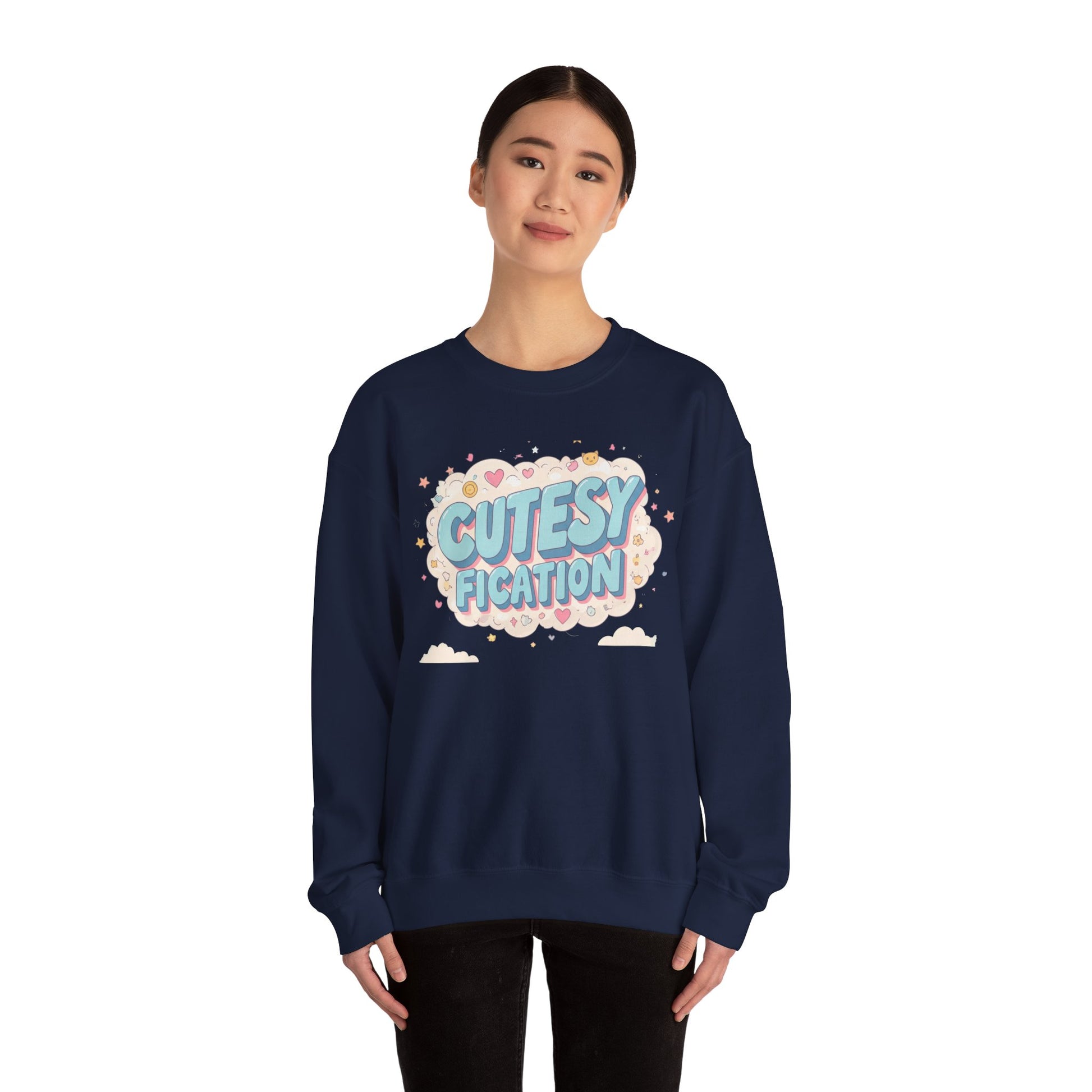 Cutesyfication, Embroidered Funny Wifey Sweatshirt, Boyfriend Gift for Her, Trendy Crewneck Pullover, Unisex Sweatshirt